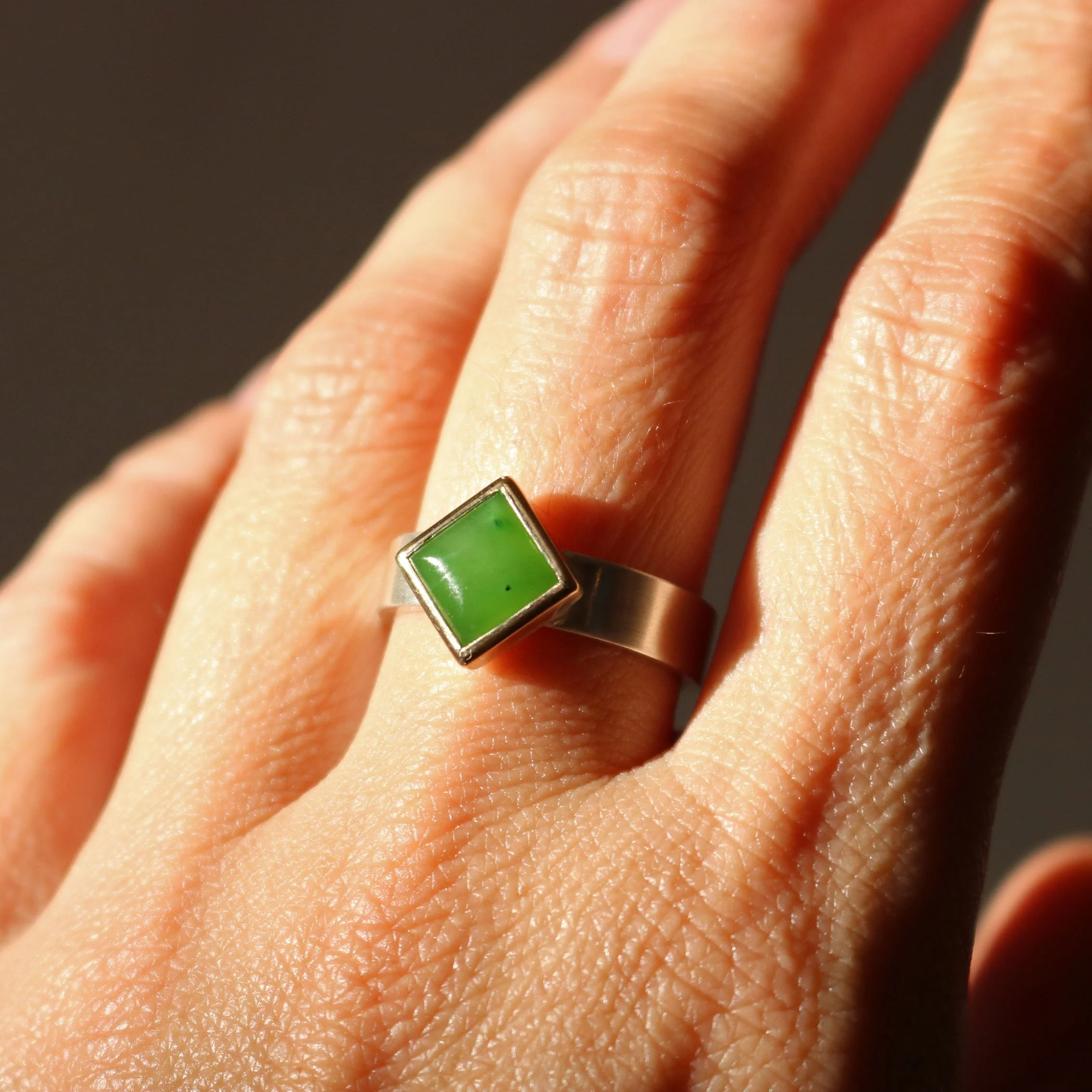 Pounamu and silver diamond ring 6.jpg
