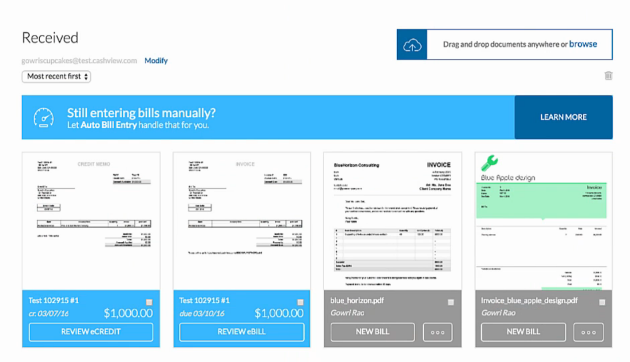 Bill.com upgrades Inbox and drops price of data entry