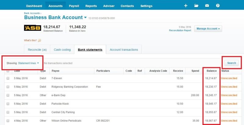 Now you can see a running balance in the bank statements tab of a bank account in Xero.