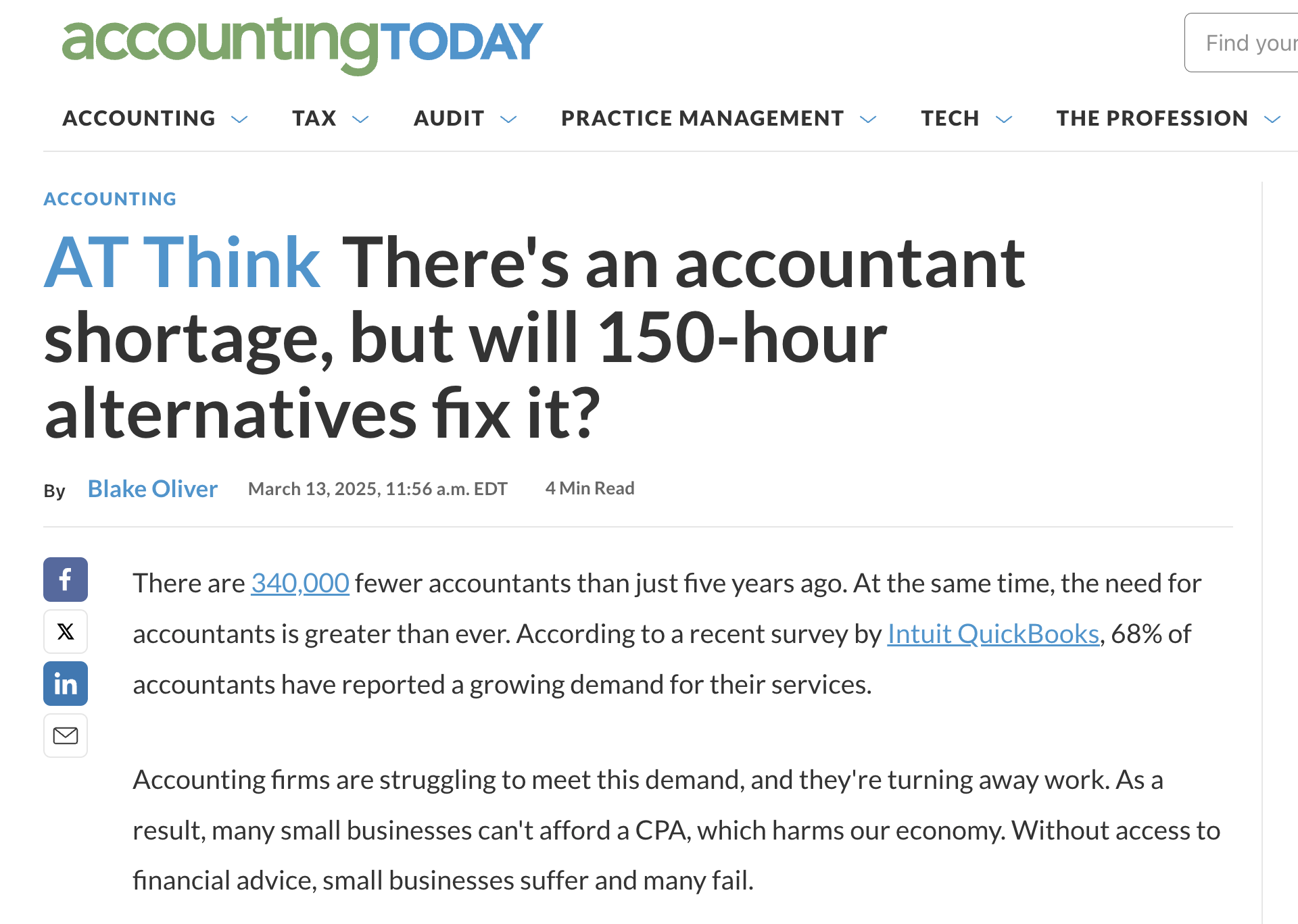 Rethinking the 150-hour CPA requirement