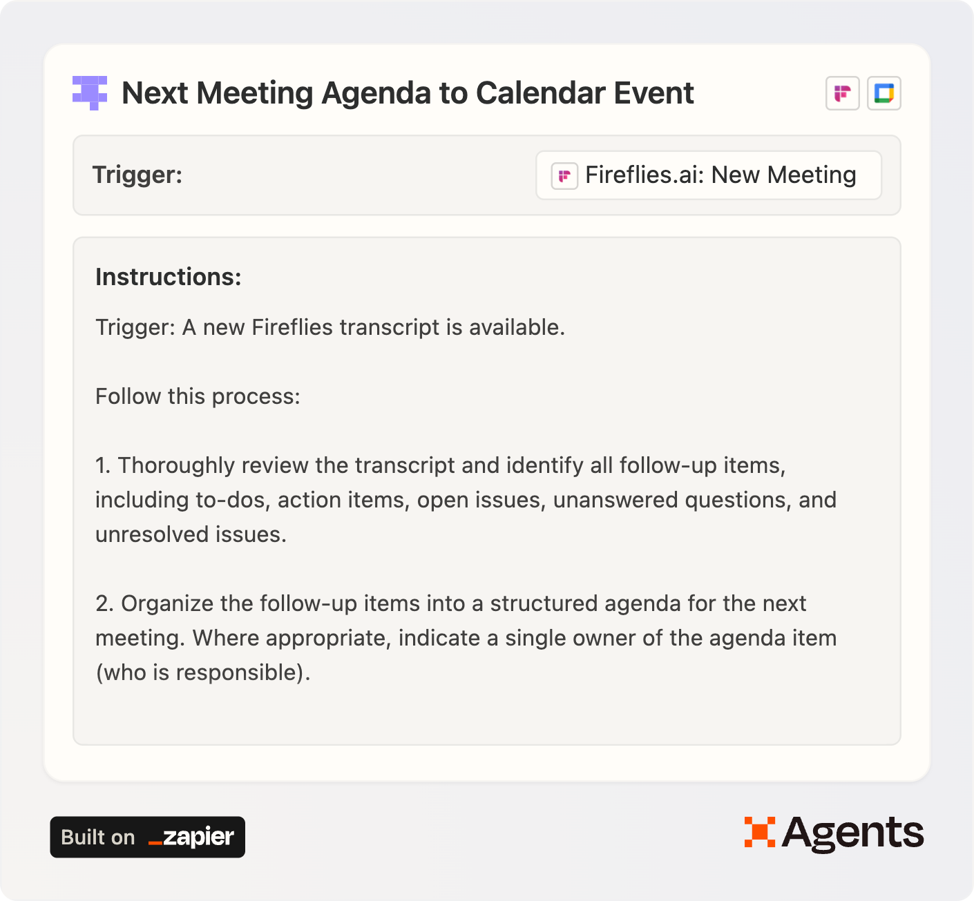 Your Next Meeting Should Write Its Own Agenda (Free Zapier Agents Template)