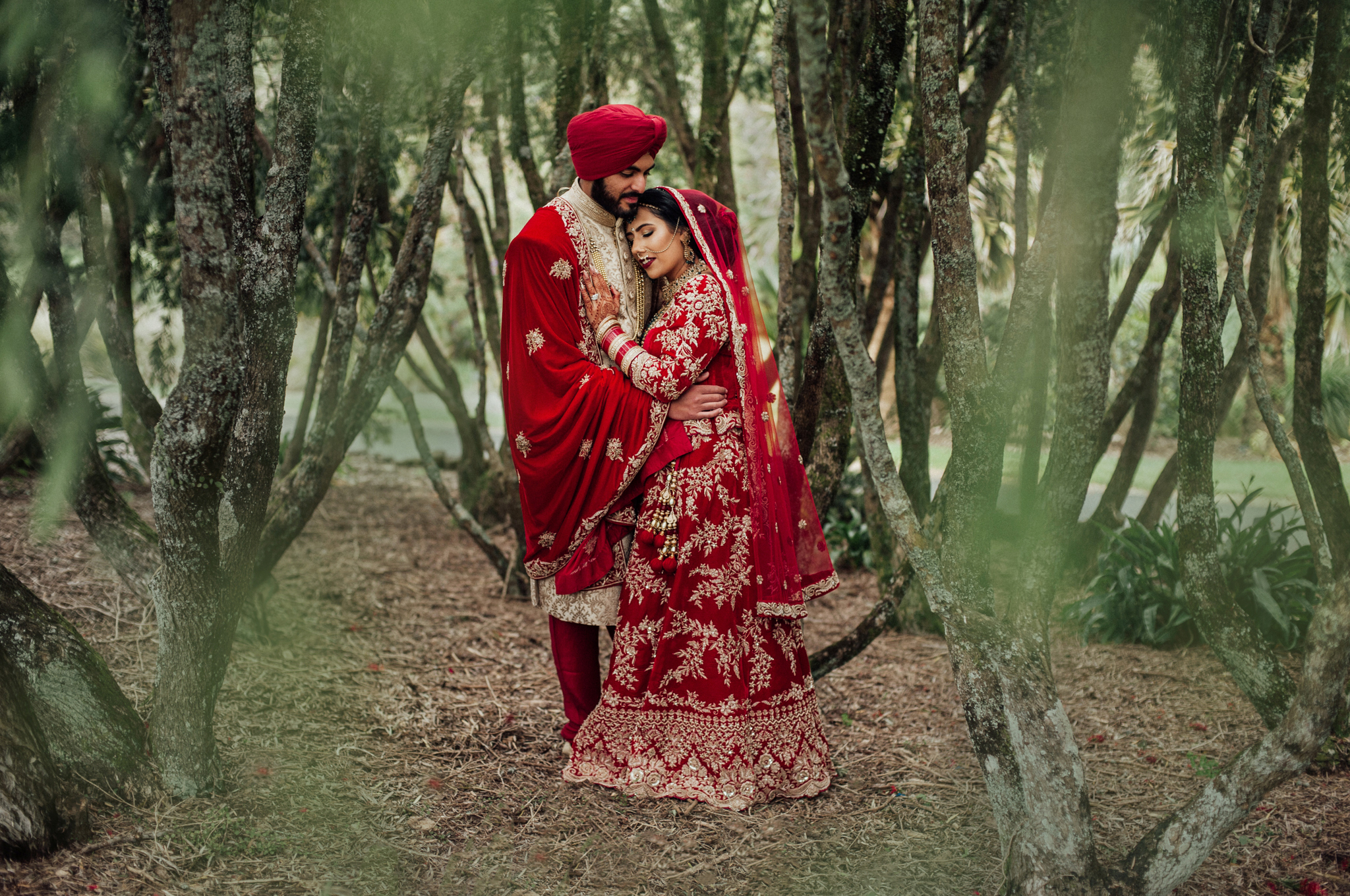 Wedding photography forest Indian wedding