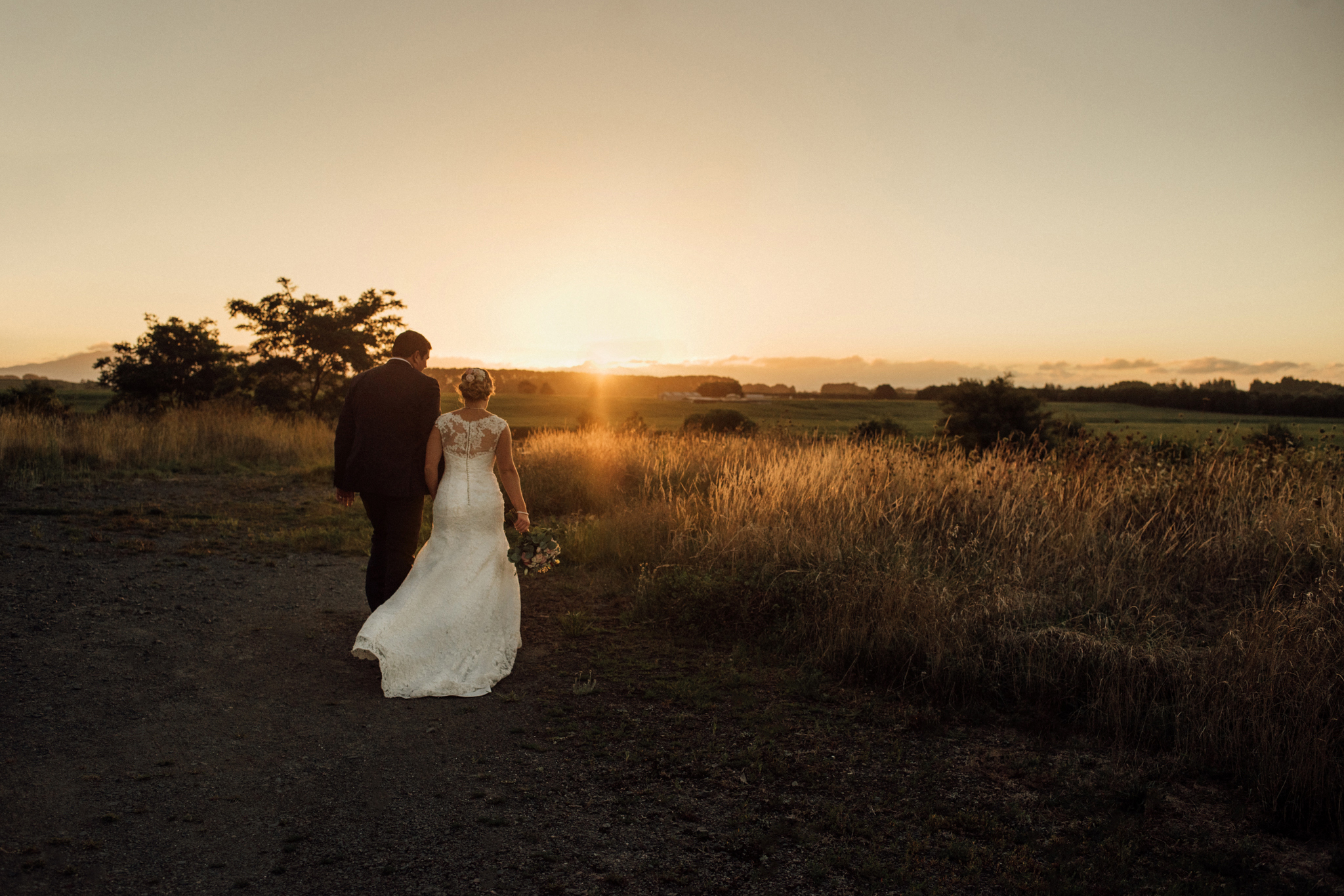 Wedding photography Waikato The narrows Landing sunset