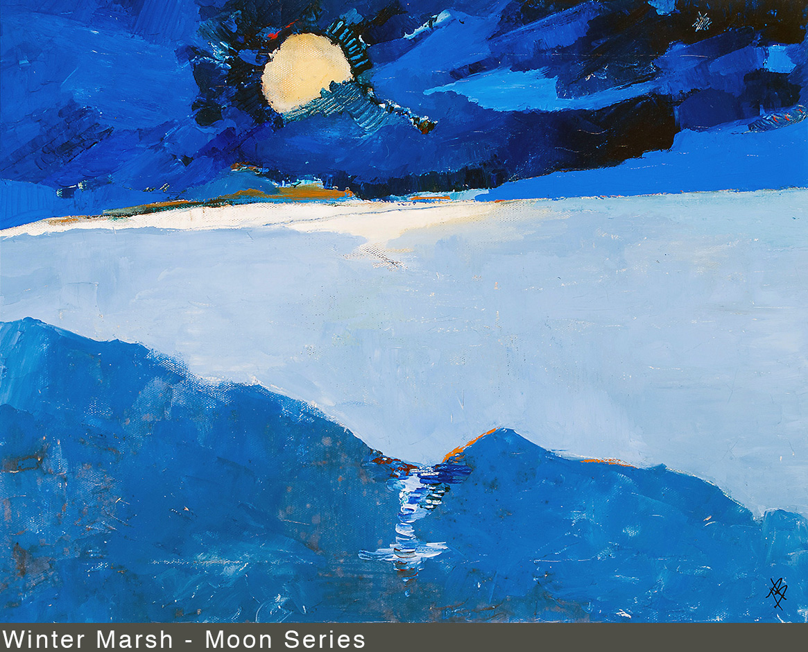 Winter Marsh - Moon Series