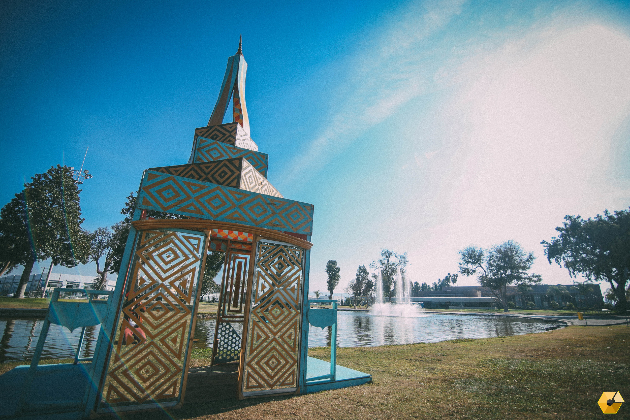 The Mirage Mahal at Insomniac's Countdown NYE. All reclaimed wood. First and last project of the season.