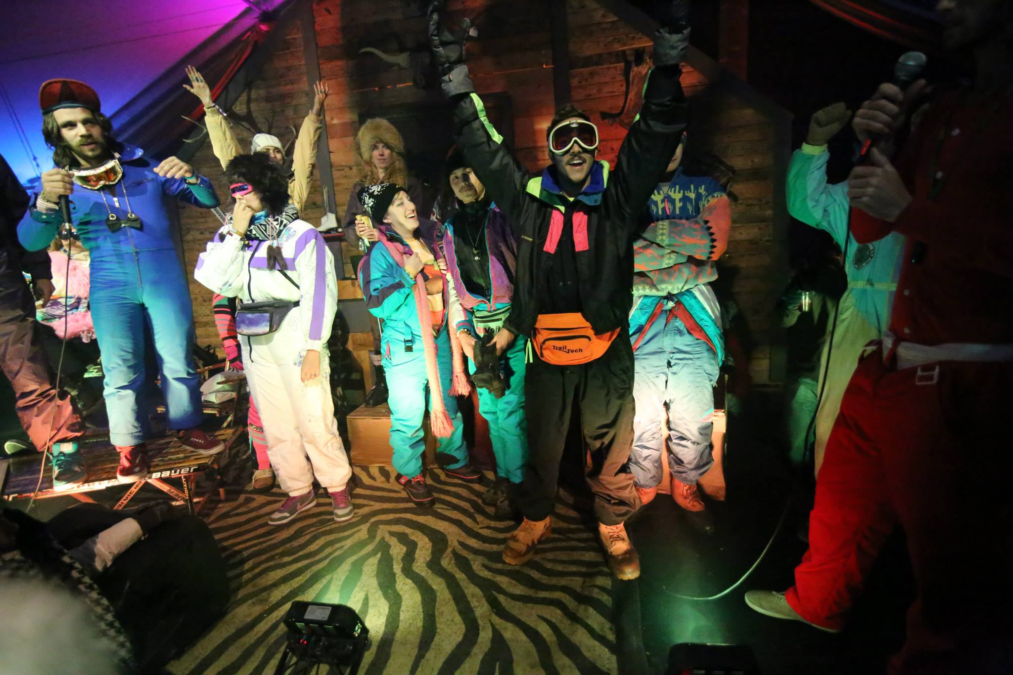 The competitors were getting wild up there, trying to prove who is the ultimate one-sie!