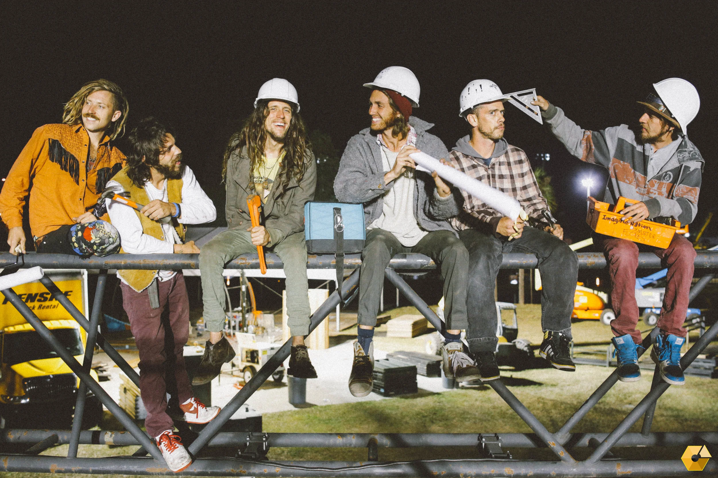 It always starts and ends with a group in hardhats. 