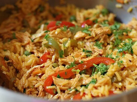 Colombian Arroz con Pollo (Rice with Chicken)