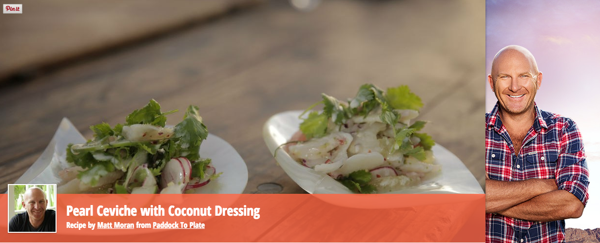 Matt Moran and our Pemberton finger limes.