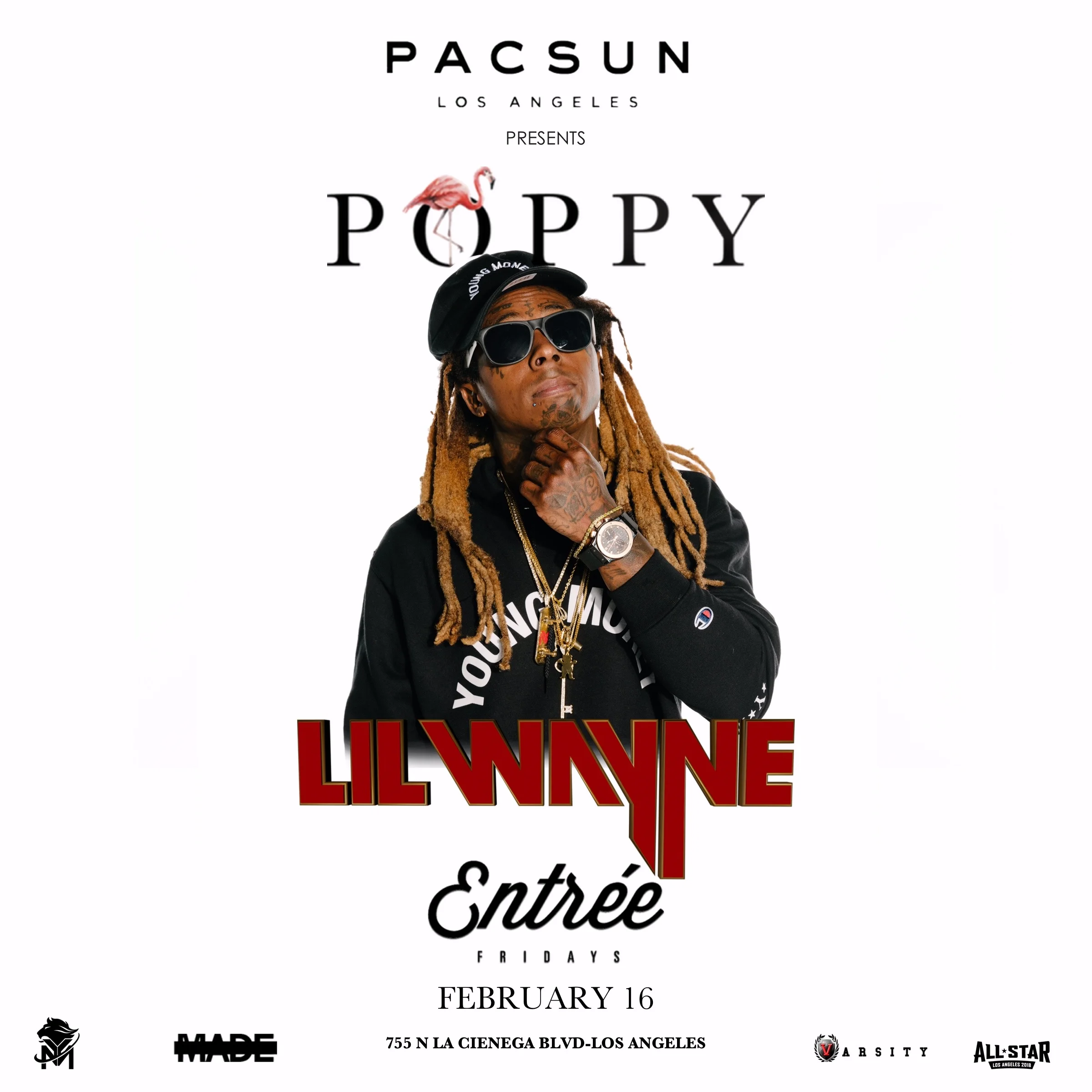 Entree Fridays, Hosted by Lil Wayne, February 16, 2018
