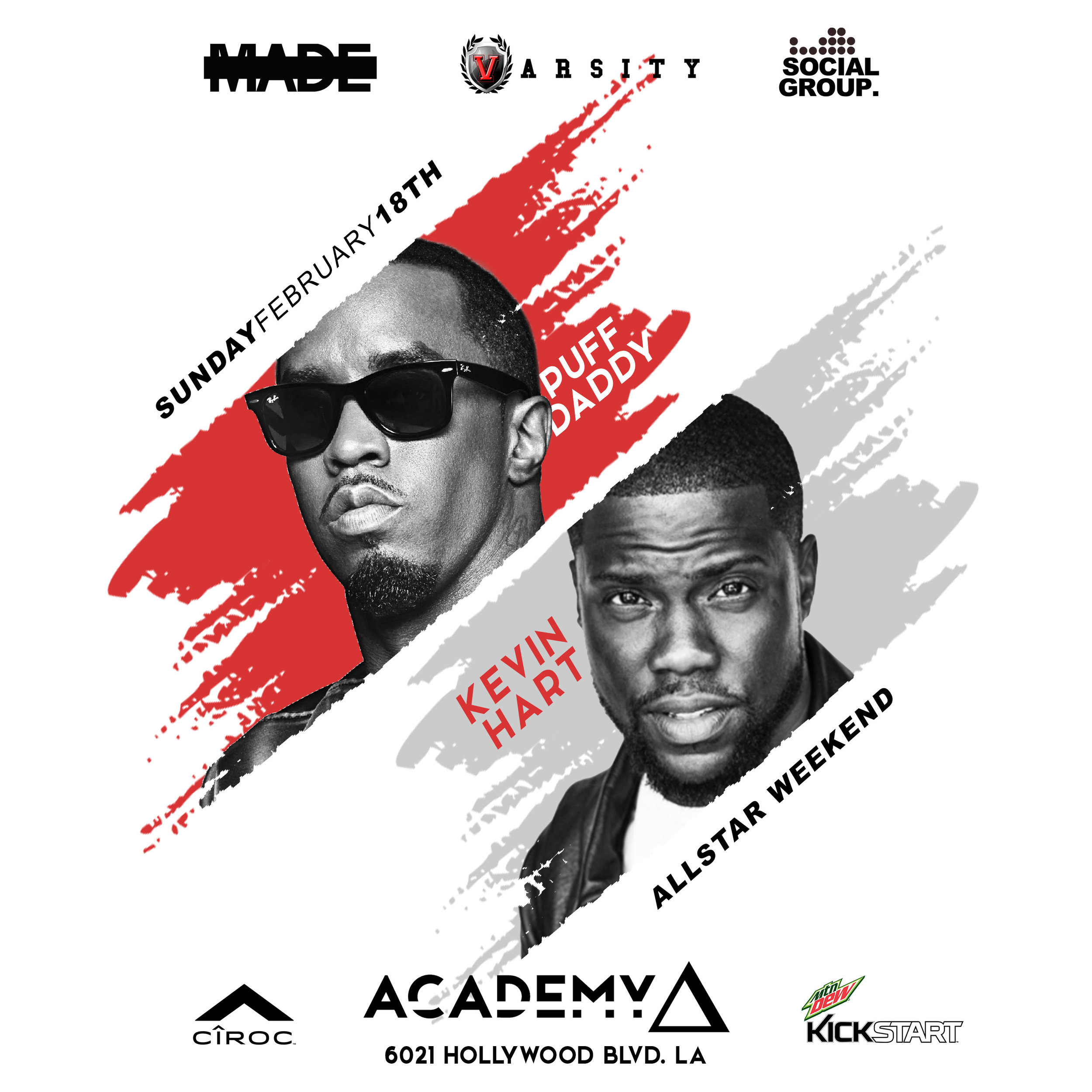 All Star Finale at Academy with Diddy & Kevin Hart, February 18, 2018