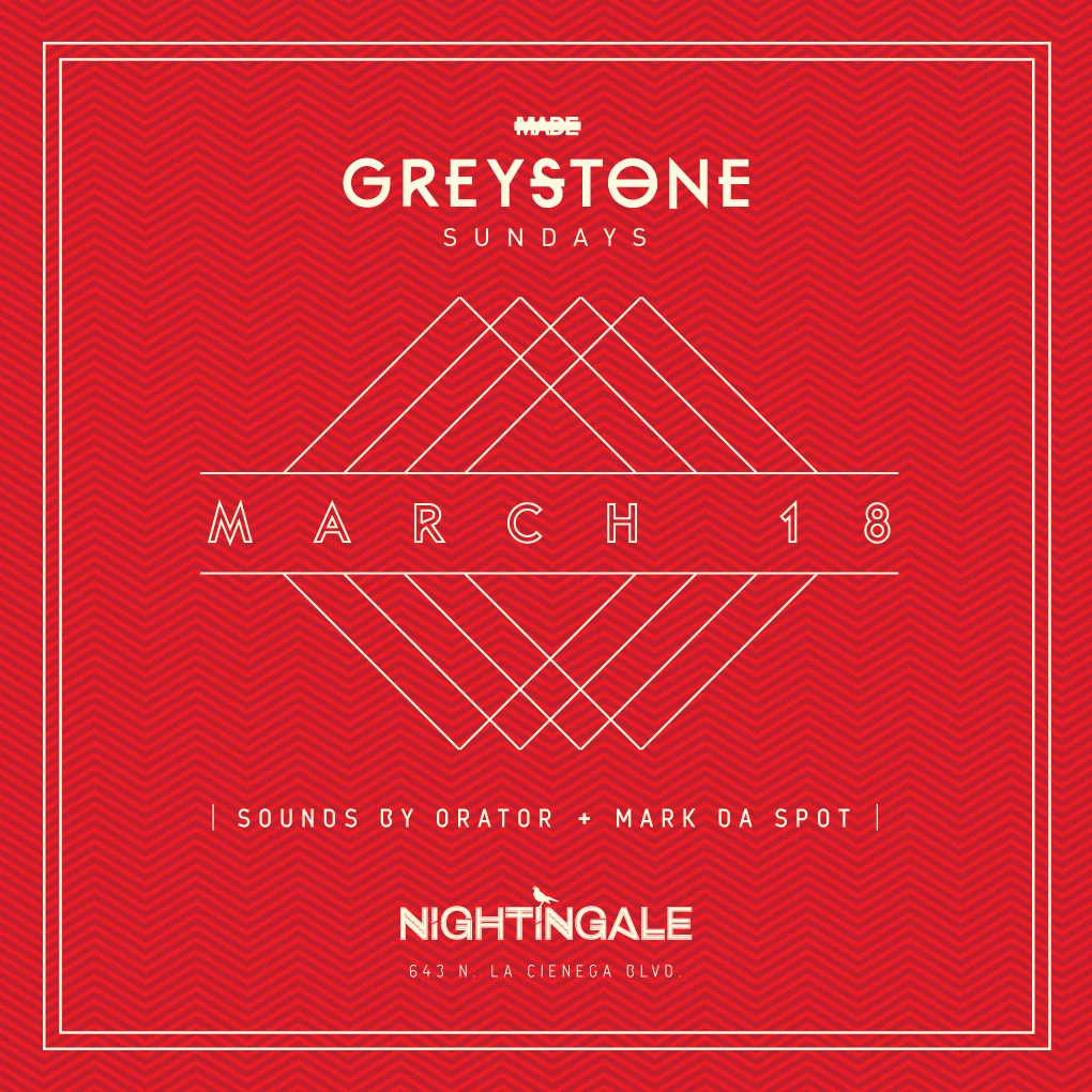 Greystone Sundays at Nightingale Plaza, March 18, 2018