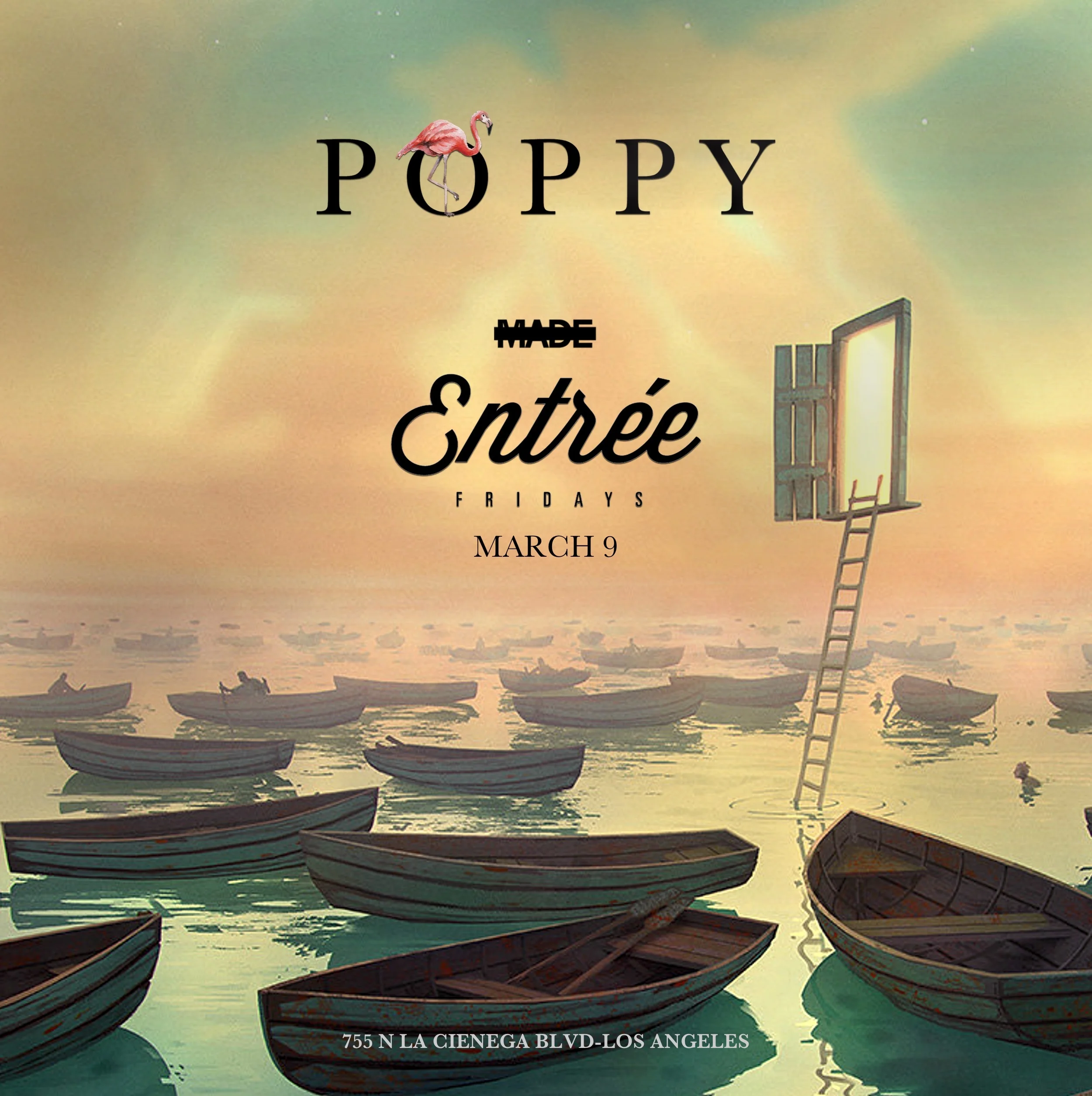 Entree Fridays at Poppy Nightclub, March 9, 2018