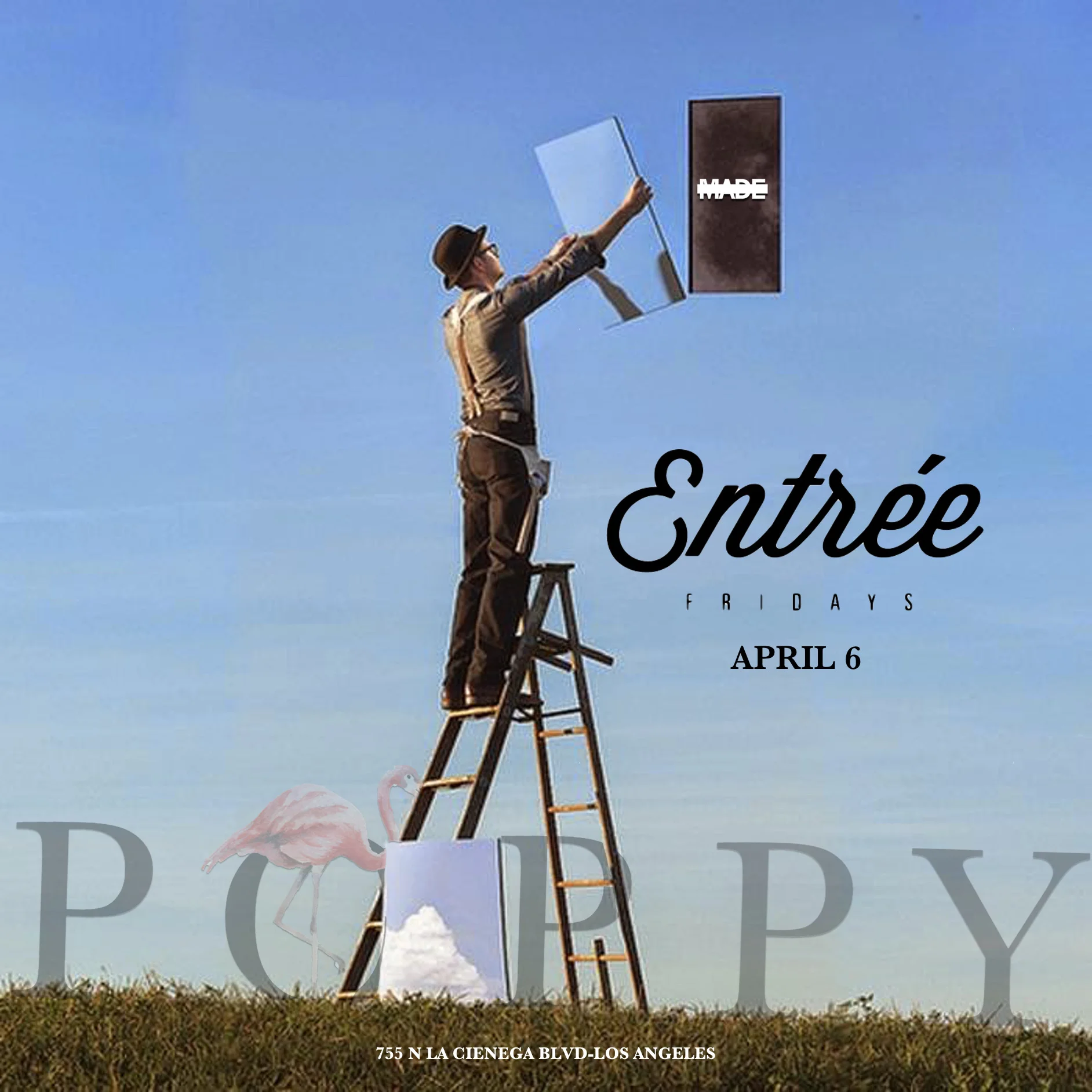 Entree Fridays at Poppy Nightclub, April 6, 2018