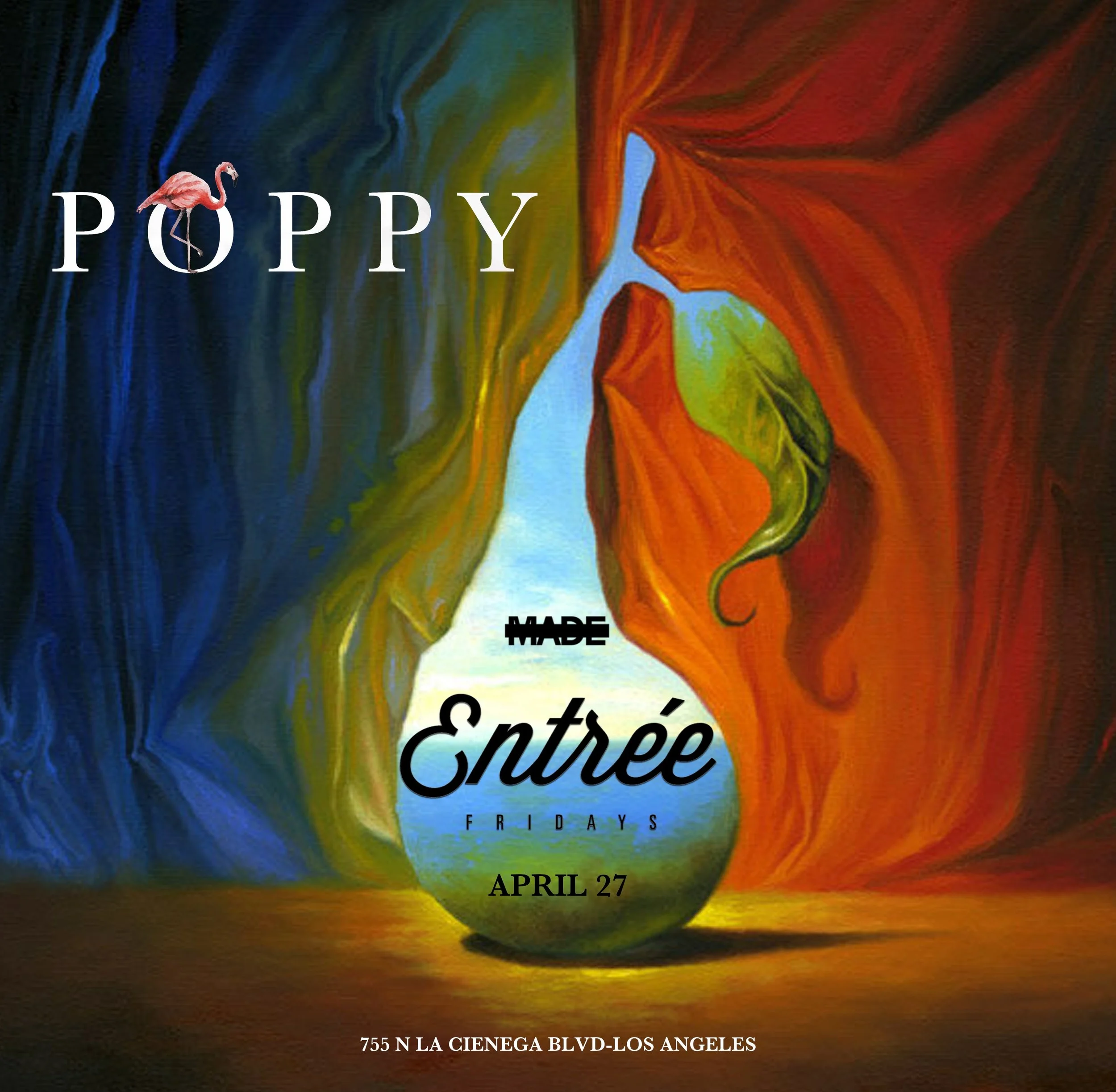 Entree Fridays at Poppy Nightclub, April 27, 2018