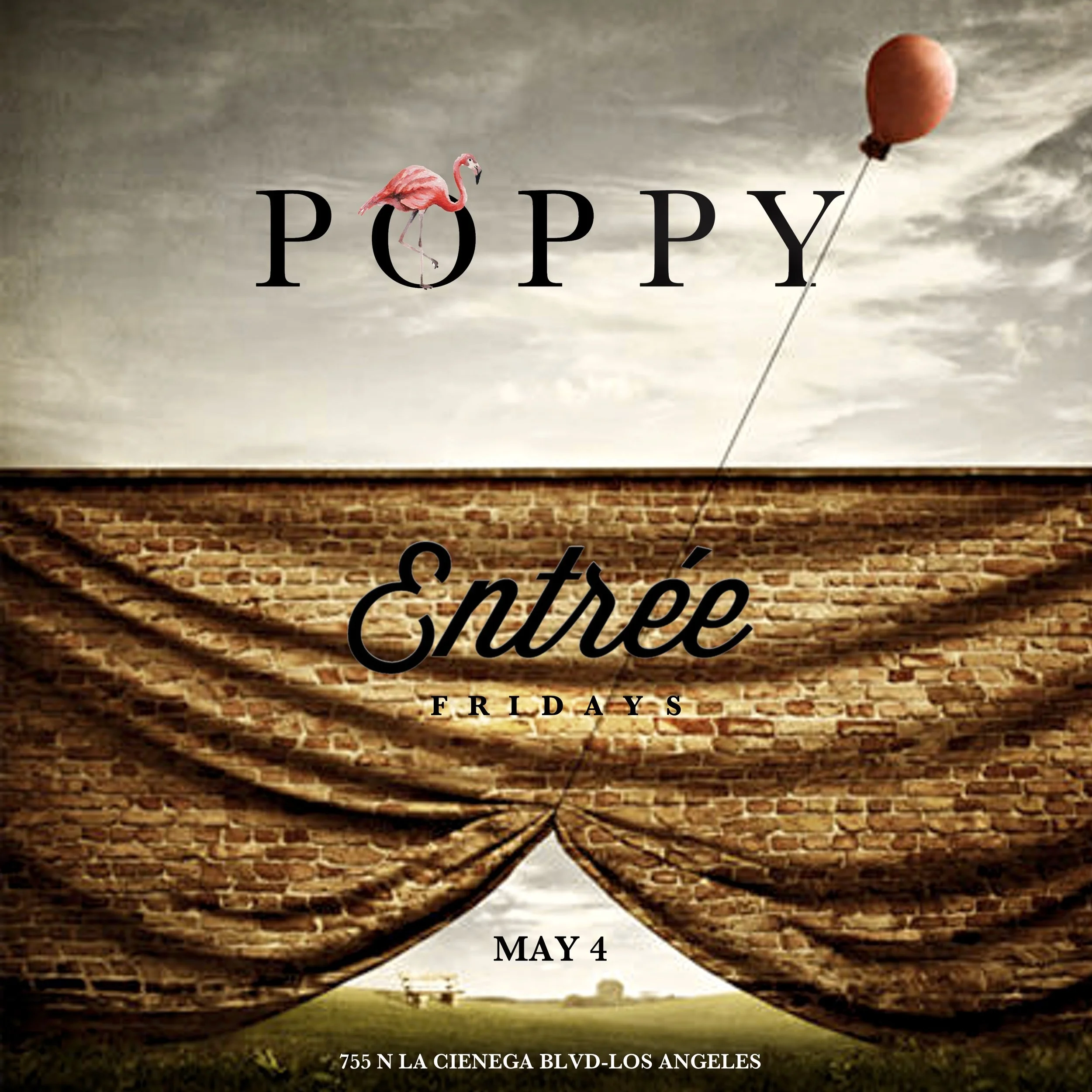 Entree Fridays at Poppy Nightclub, May 4, 2018