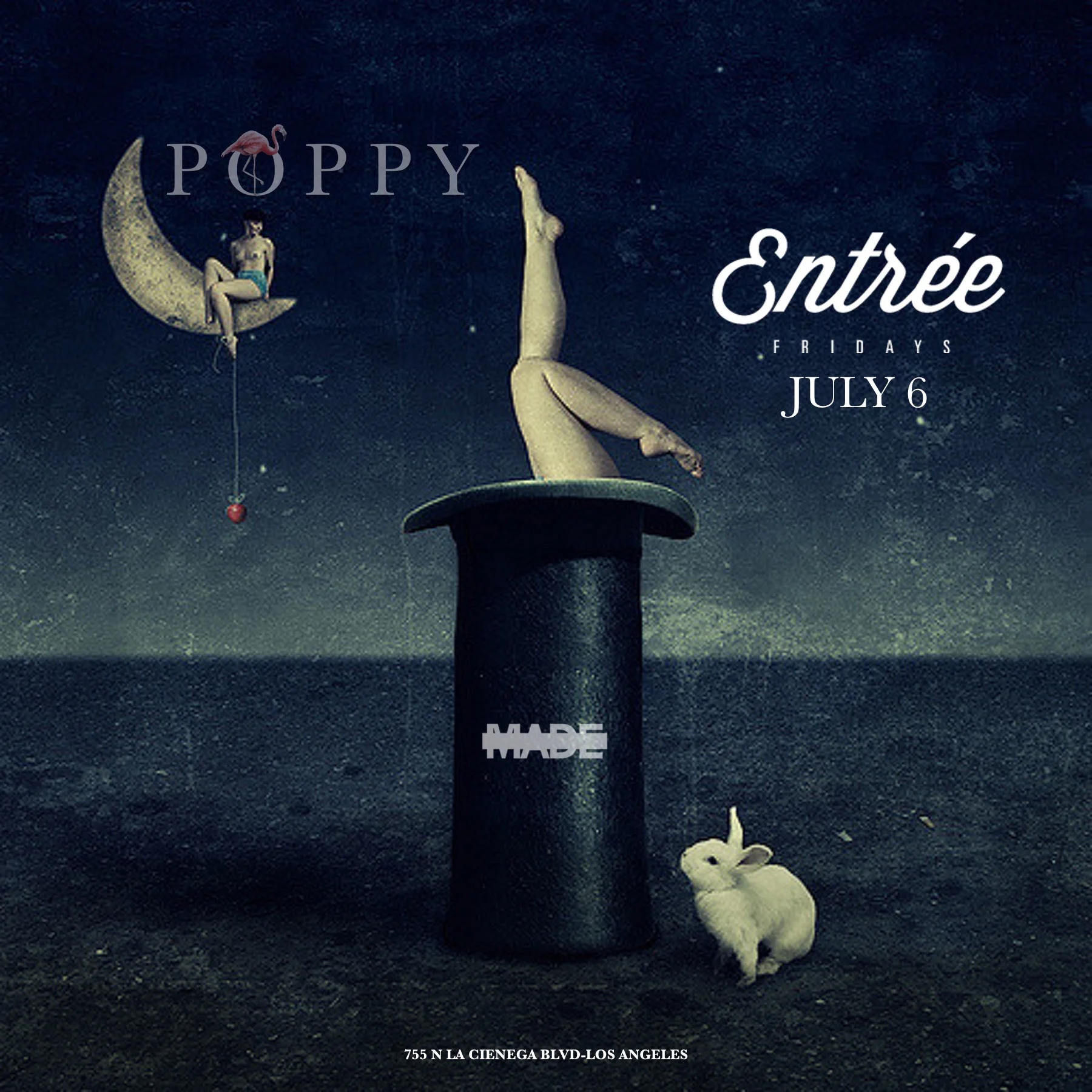 Entree Fridays at Poppy Nightclub, July 6, 2018