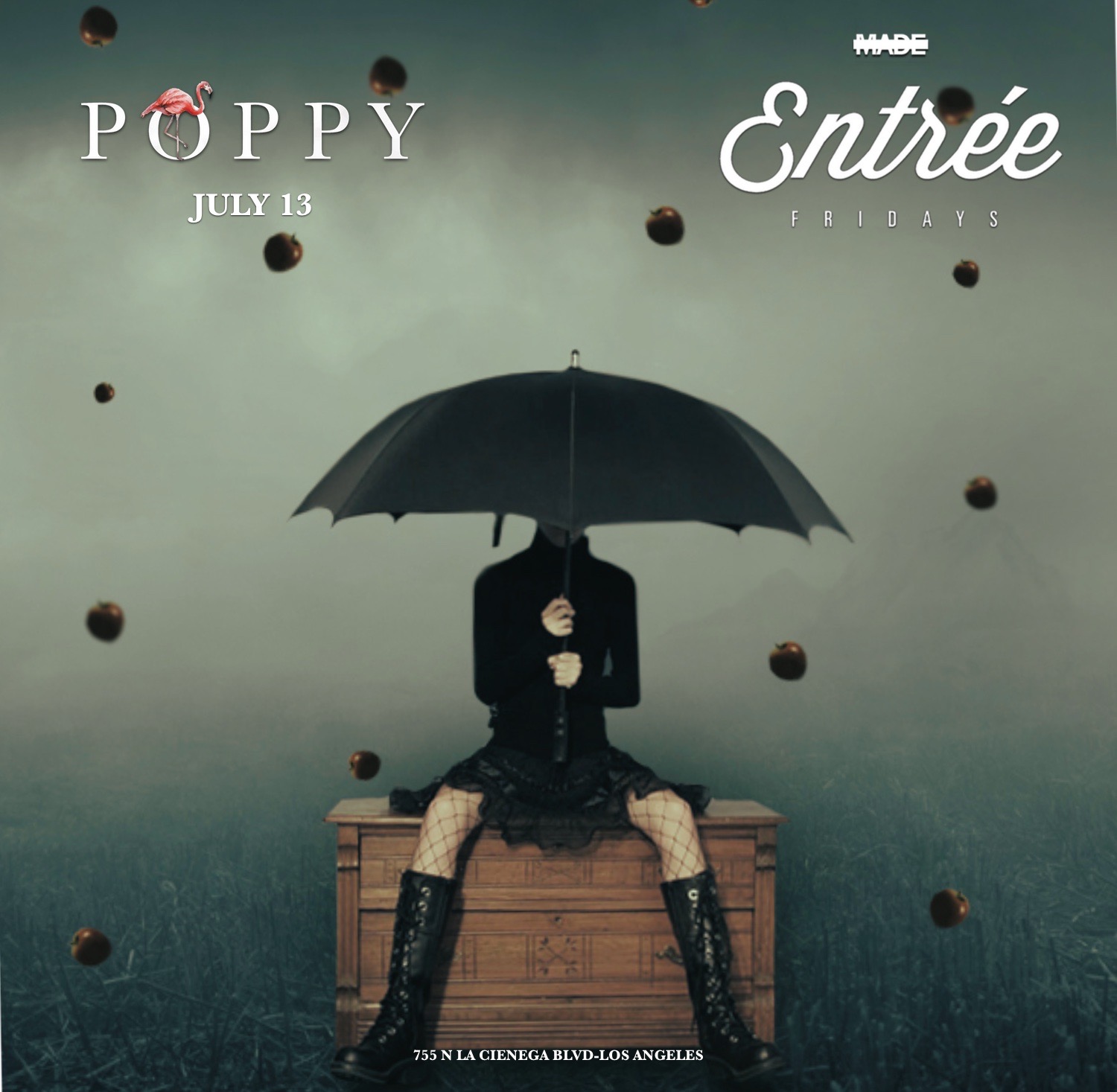 Entree Fridays at Poppy Nightclub, July 13, 2018