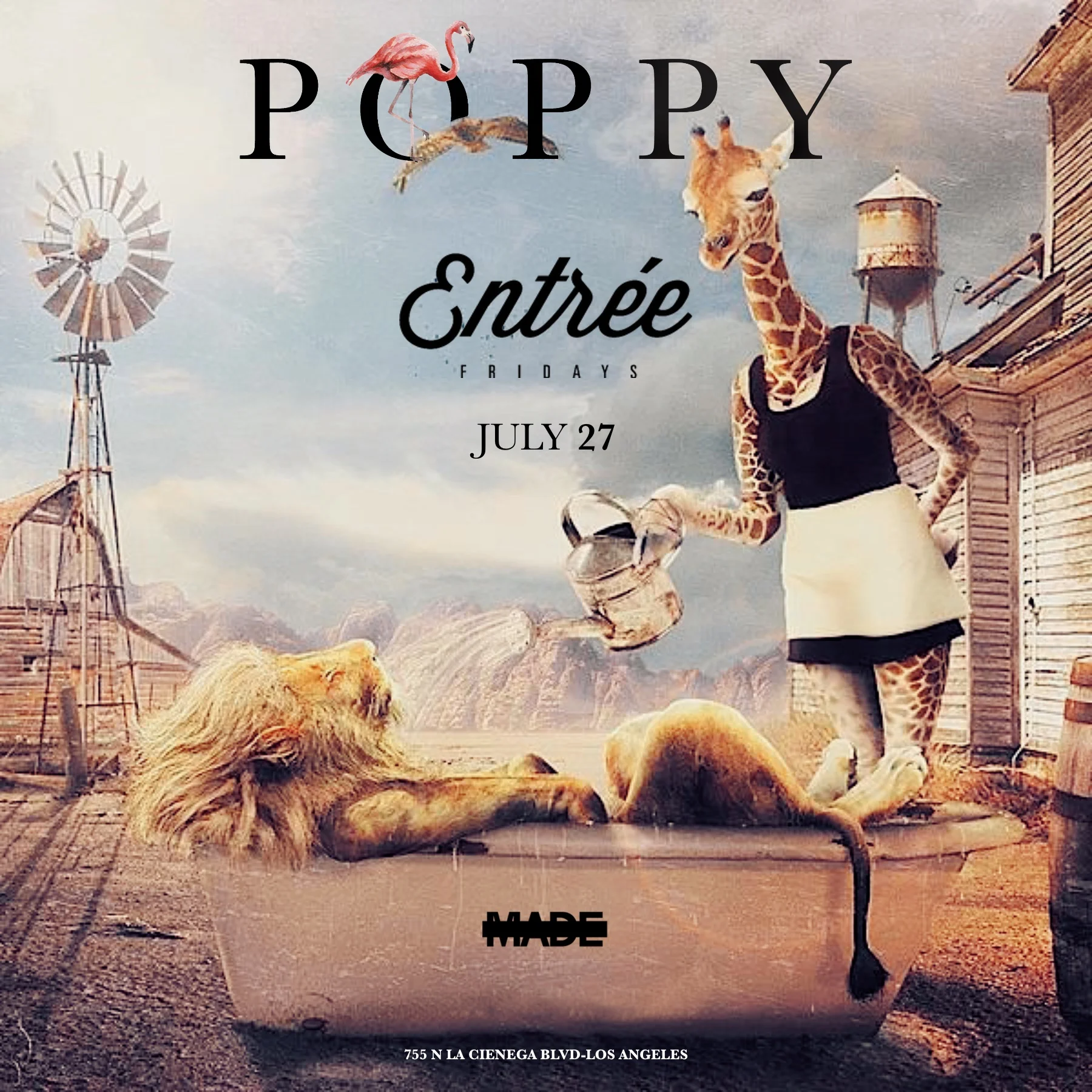 Entree Fridays at Poppy Nightclub, July 27, 2018