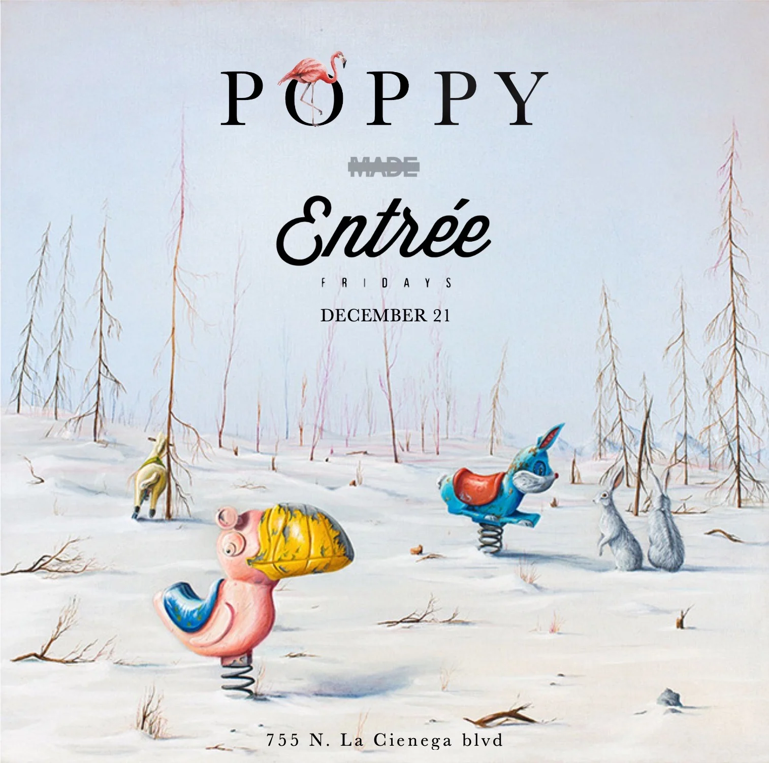 Entree Fridays at Poppy Nightclub, December 21, 2018