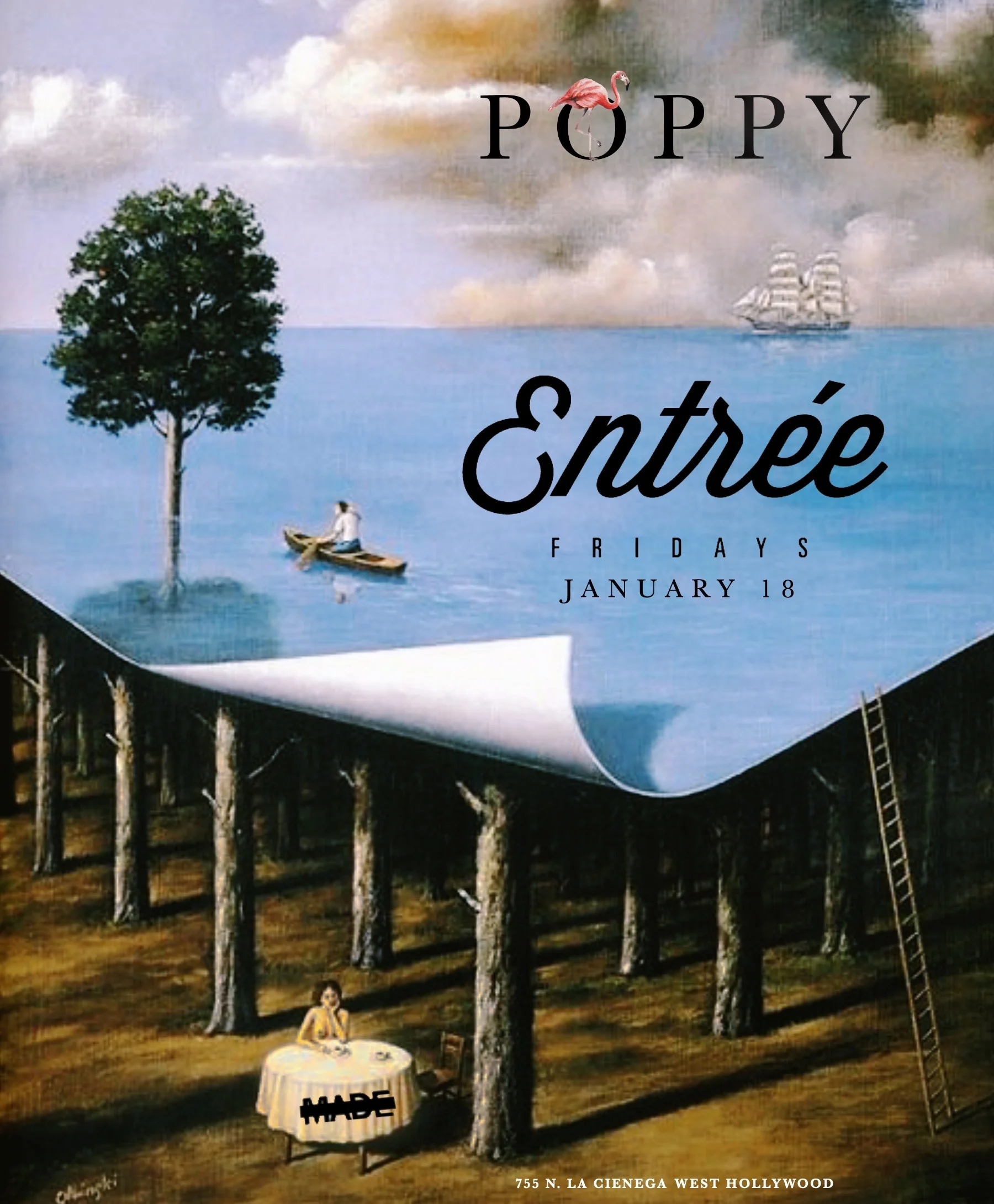 Entree Fridays at Poppy Nightclub, January 18, 2019
