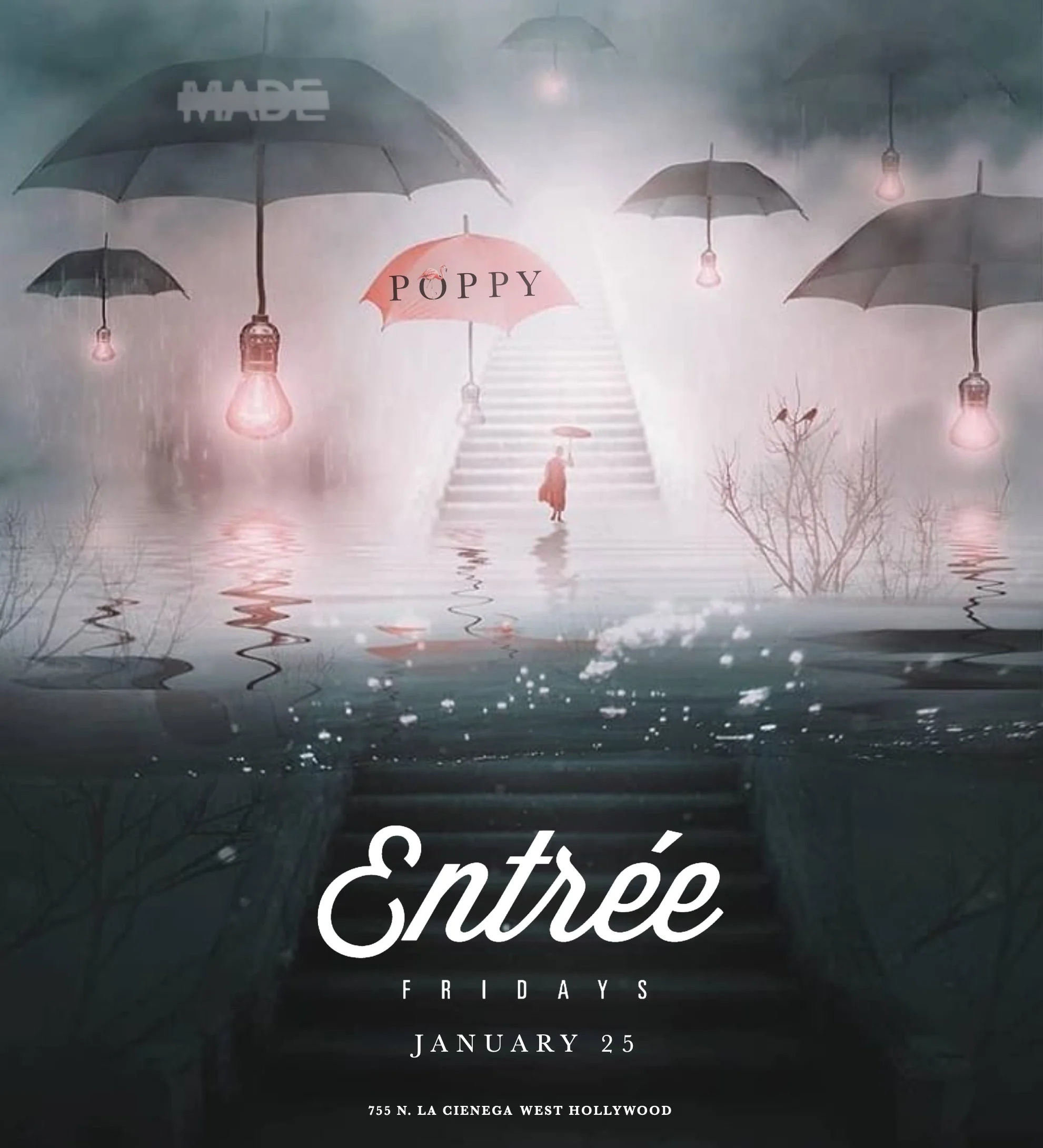 Entree Fridays at Poppy Nightclub, January 25, 2019