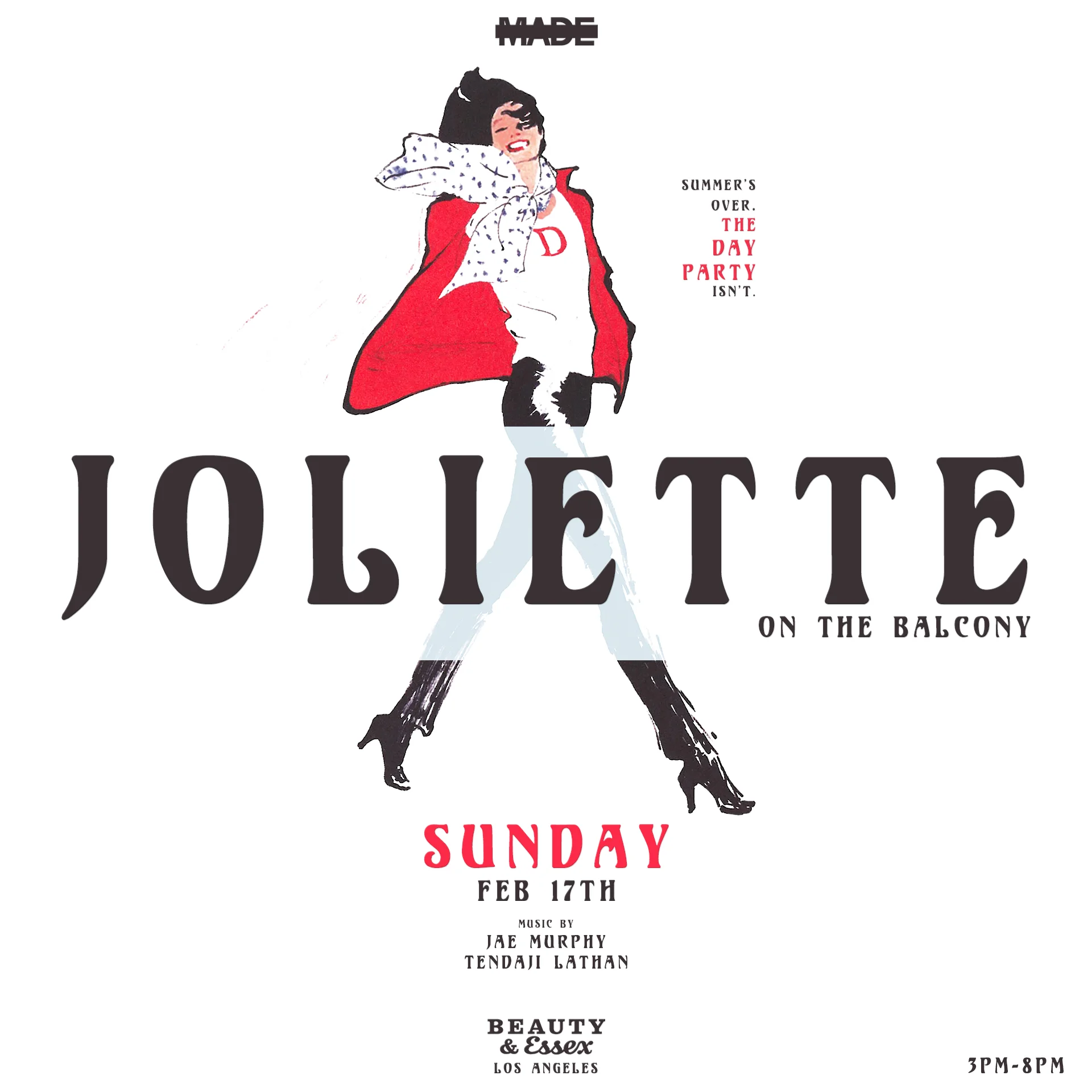 Joliette on the Balcony at Beauty &amp; Essex, February 17, 2019