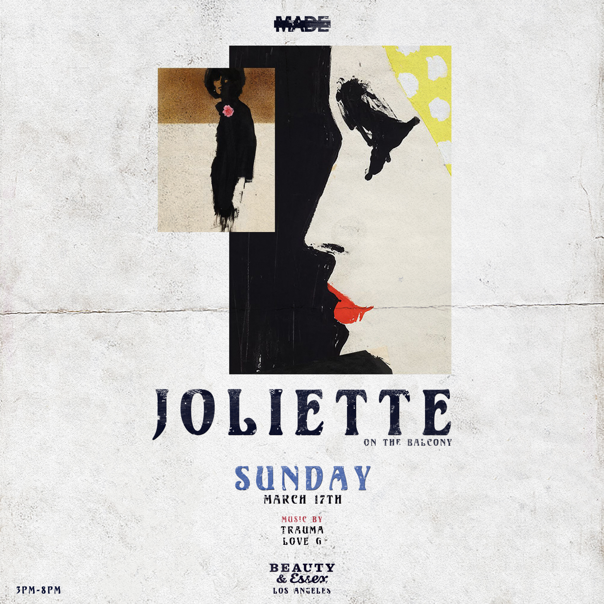 Joliette on the Balcony at Beauty &amp; Essex, March 17, 2019