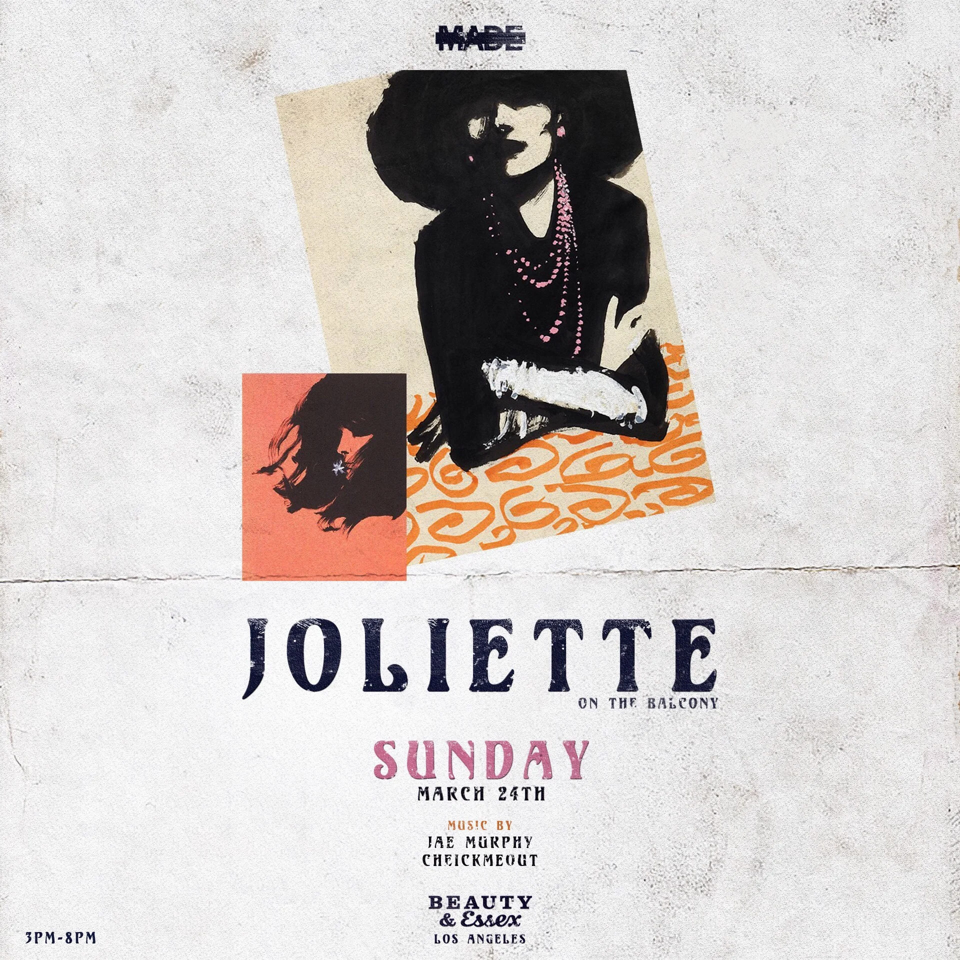 Joliette on the Balcony at Beauty &amp; Essex, March 24, 2019