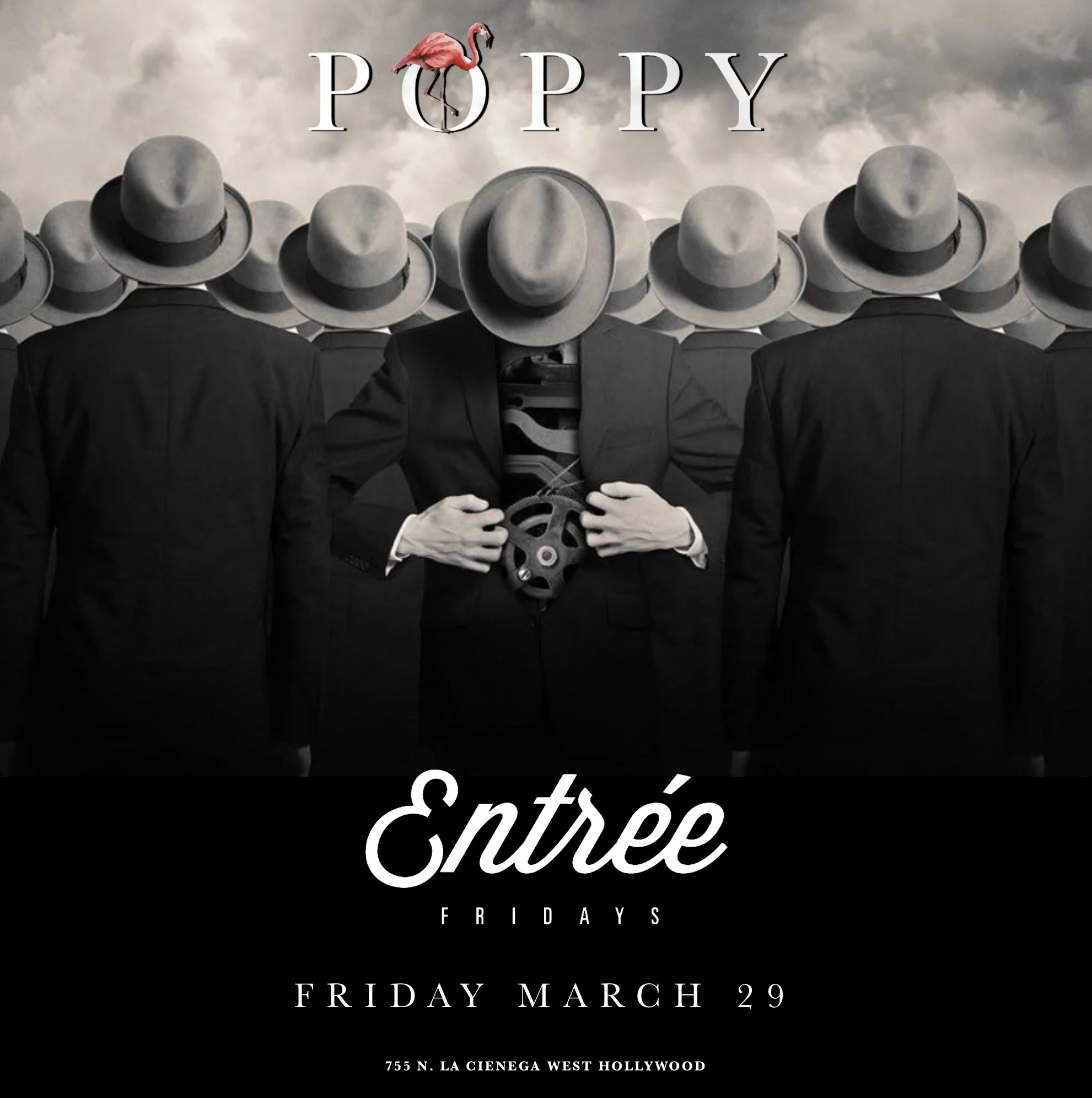 Entree Fridays at Poppy Nightclub, March 29, 2019