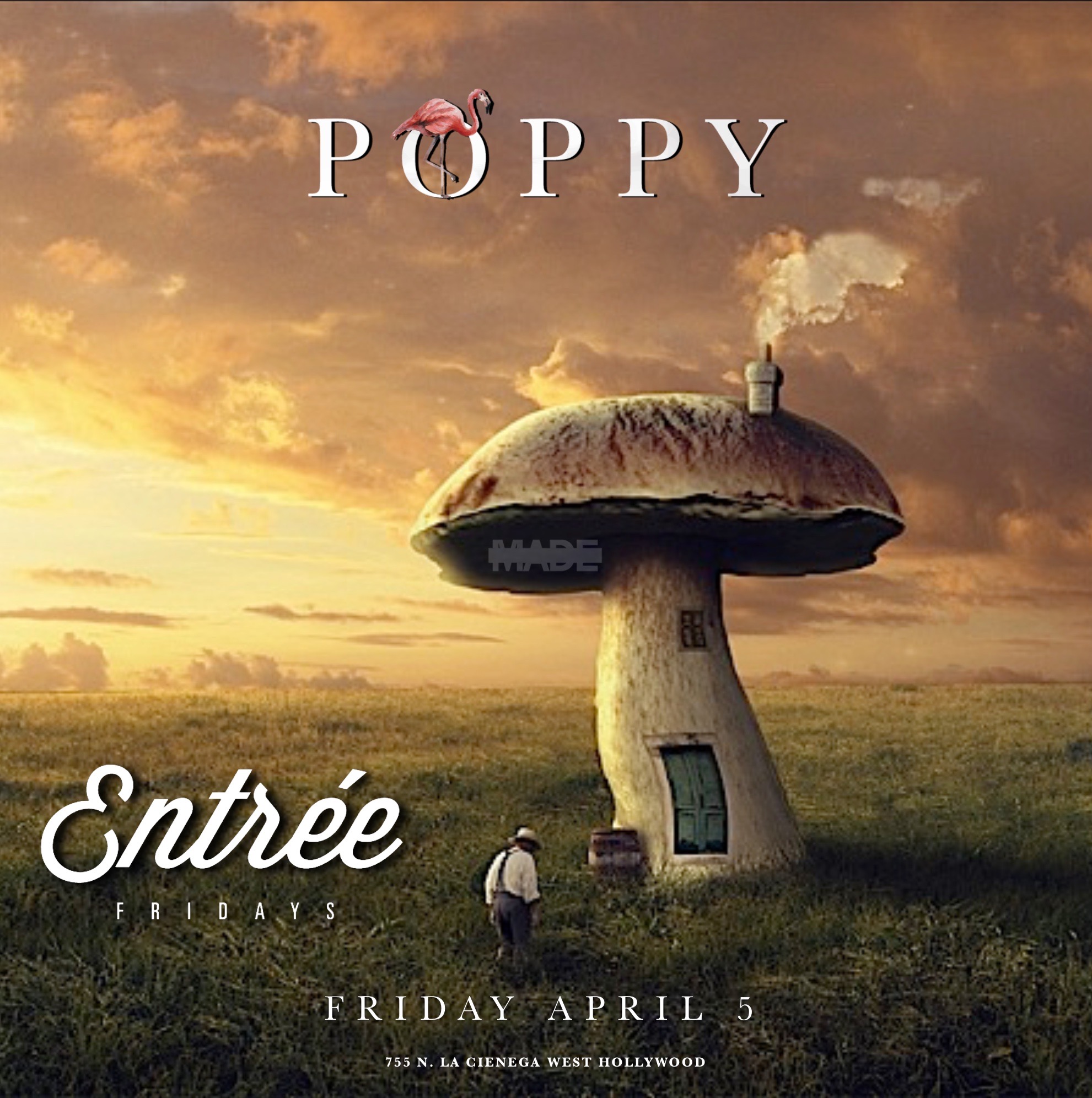 Entree Fridays at Poppy Nightclub, April 5, 2019