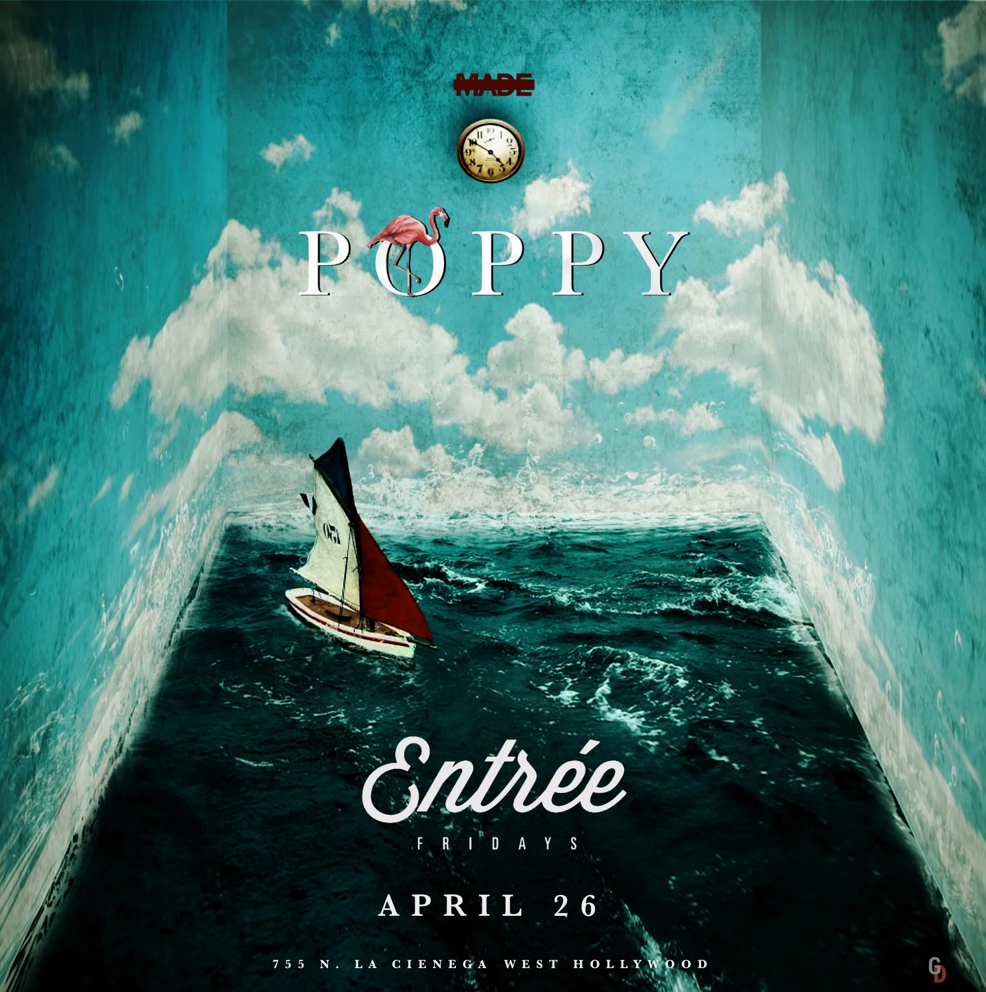 Entree Fridays at Poppy Nightclub, April 25, 2019