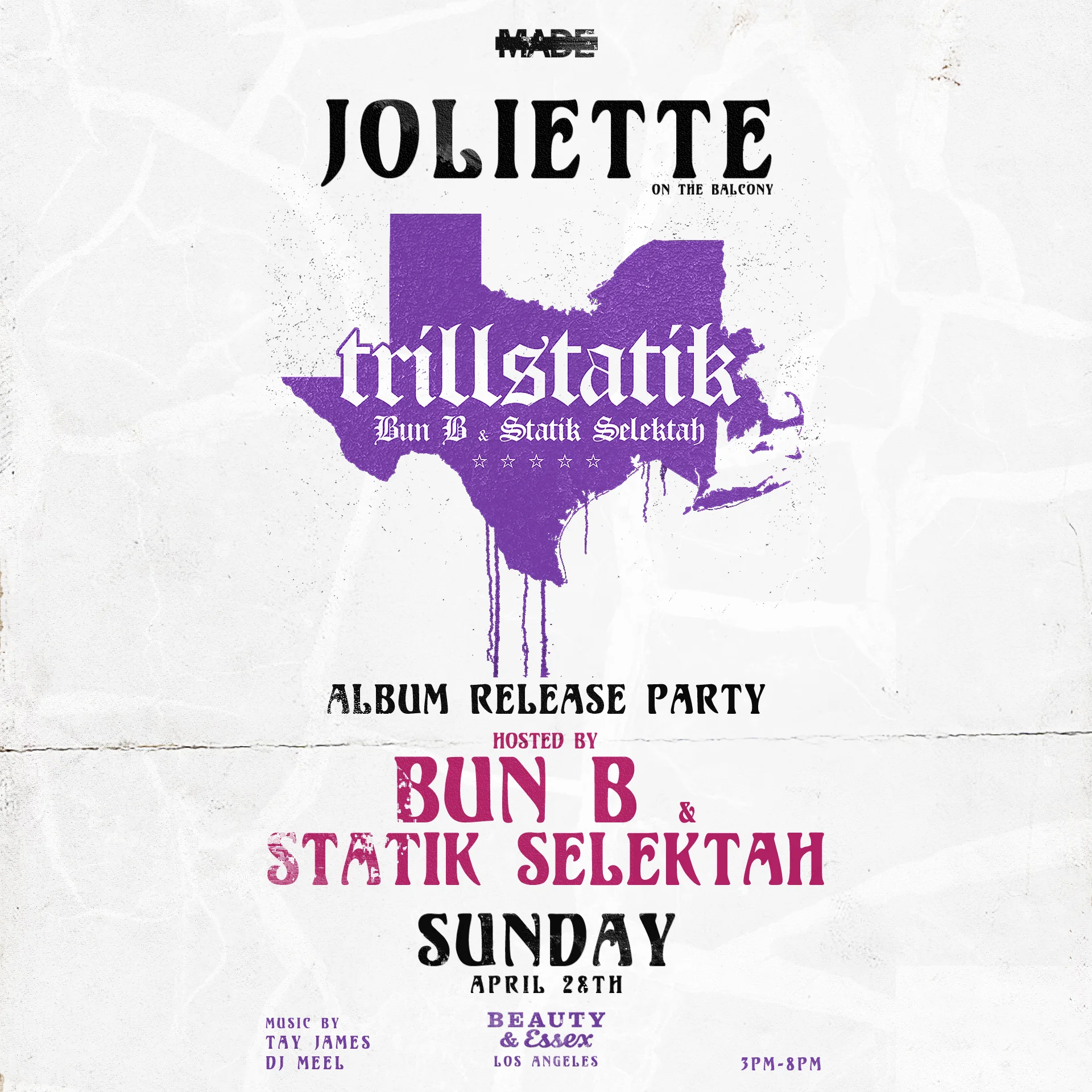 Joliette on the Balcony at Beauty &amp; Essex - Sunday, April 28, 2019
