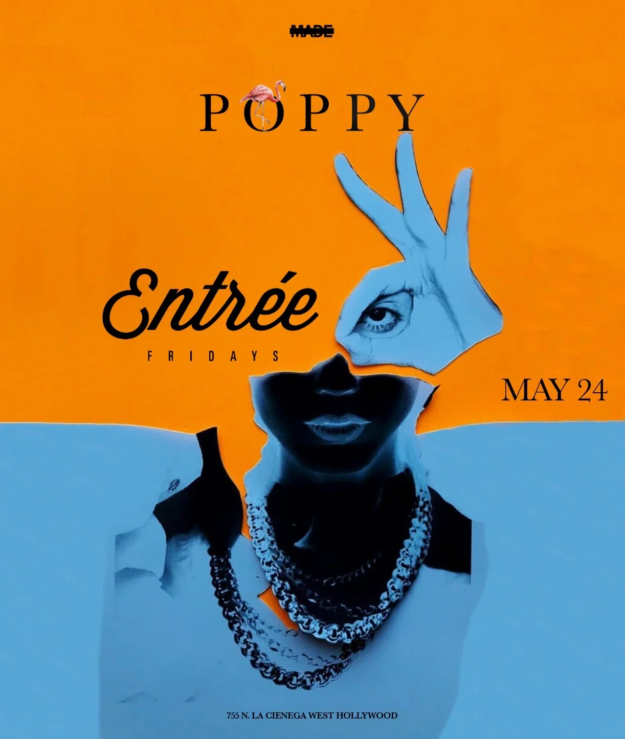 Entree Fridays at Poppy Nightclub - Friday, May 24, 2019