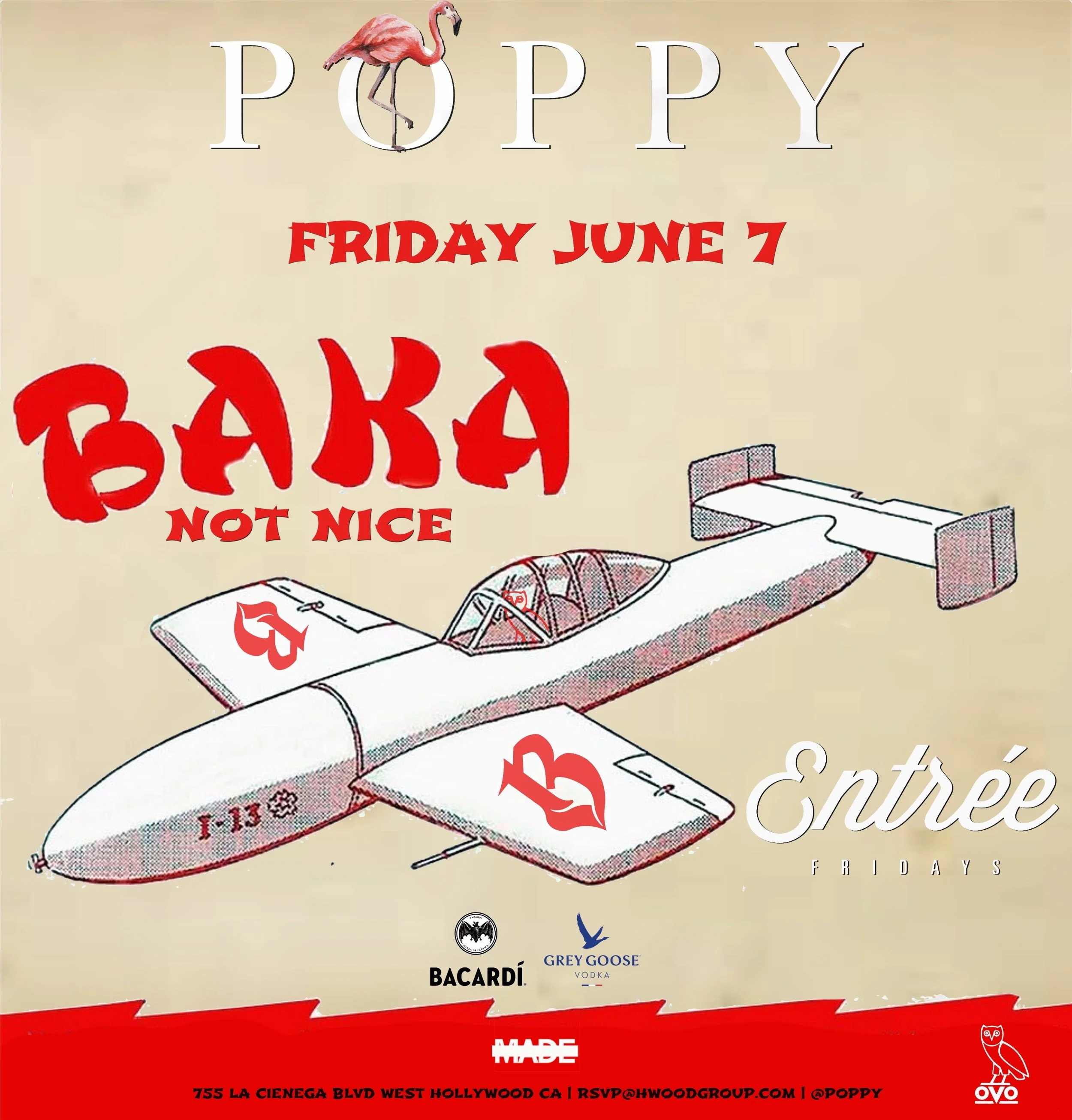 Entree Fridays at Poppy Nightclub - Friday, June 7, 2019