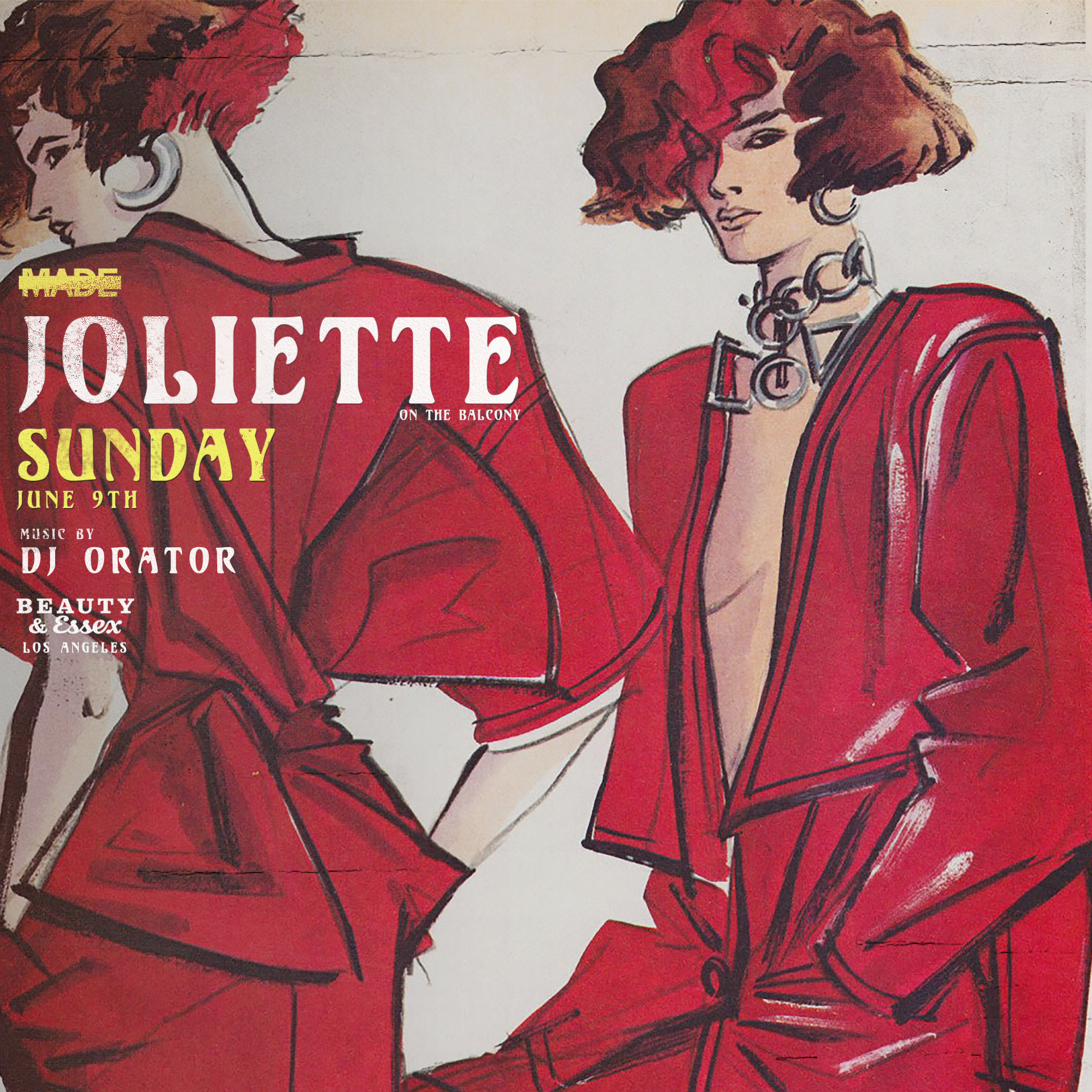 Joliette on the Balcony at Beauty &amp; Essex - Sunday, June 9, 2019