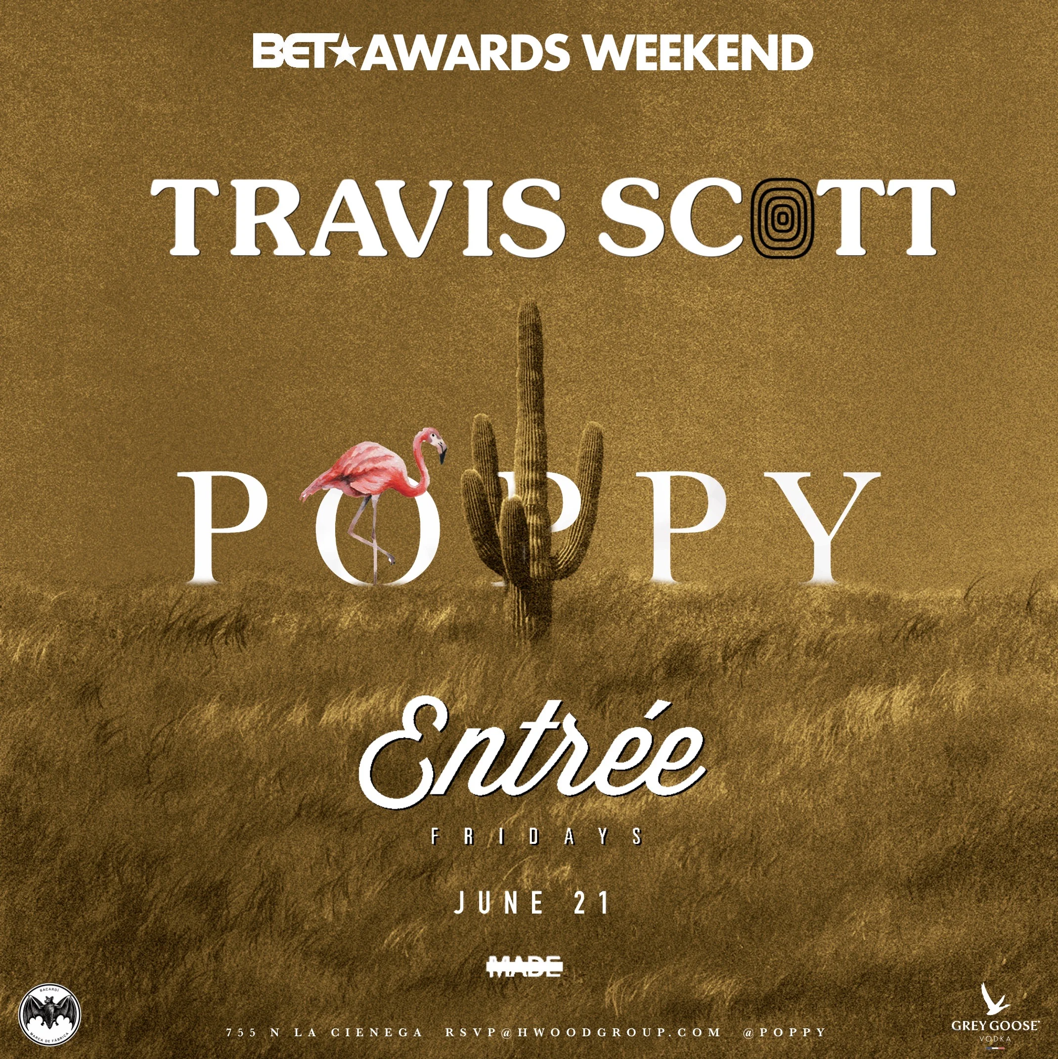 Entree Fridays at Poppy Nightclub - Friday, June 21, 2019