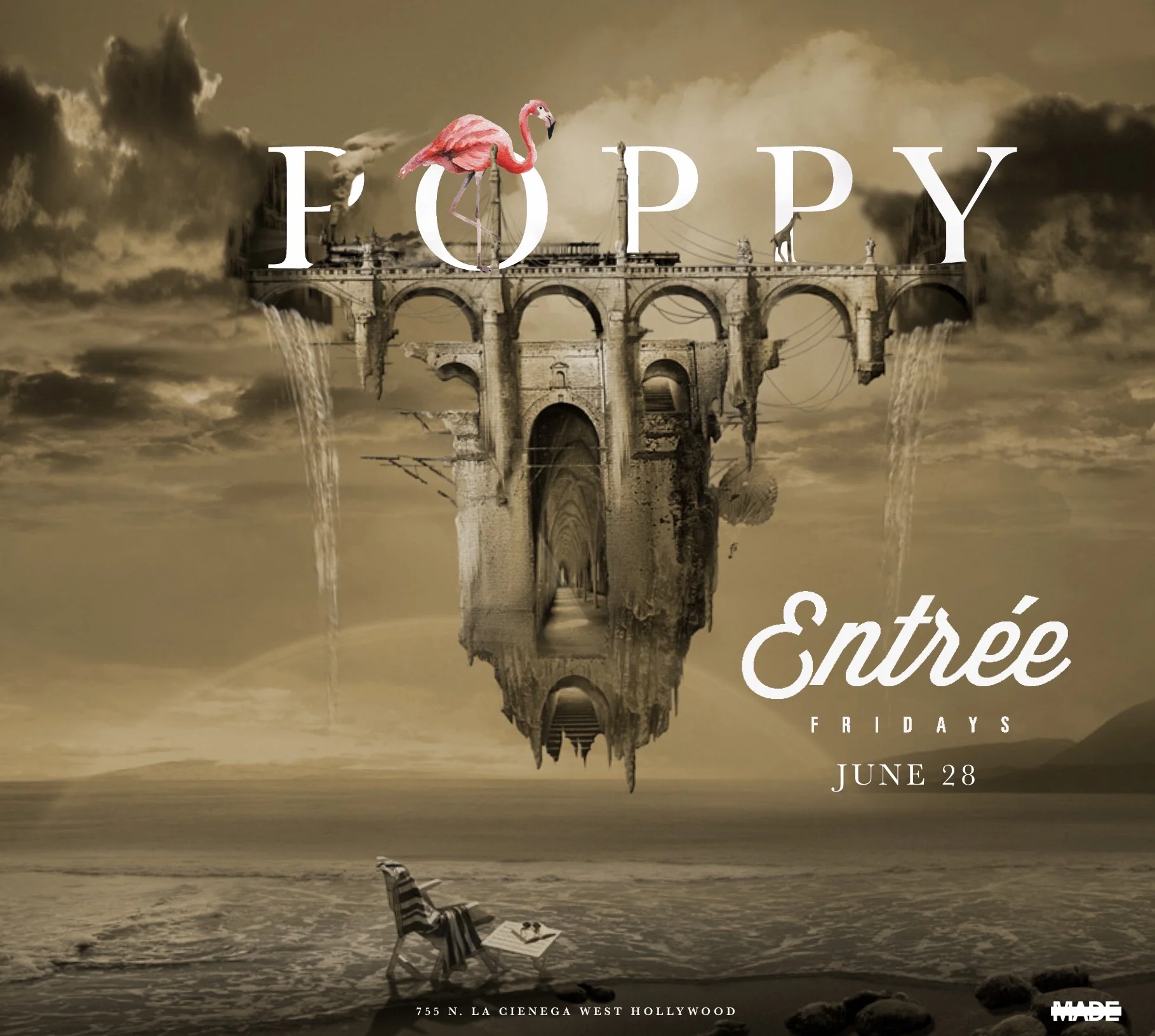 Entree Fridays at Poppy Nightclub - Friday, June 28, 2019