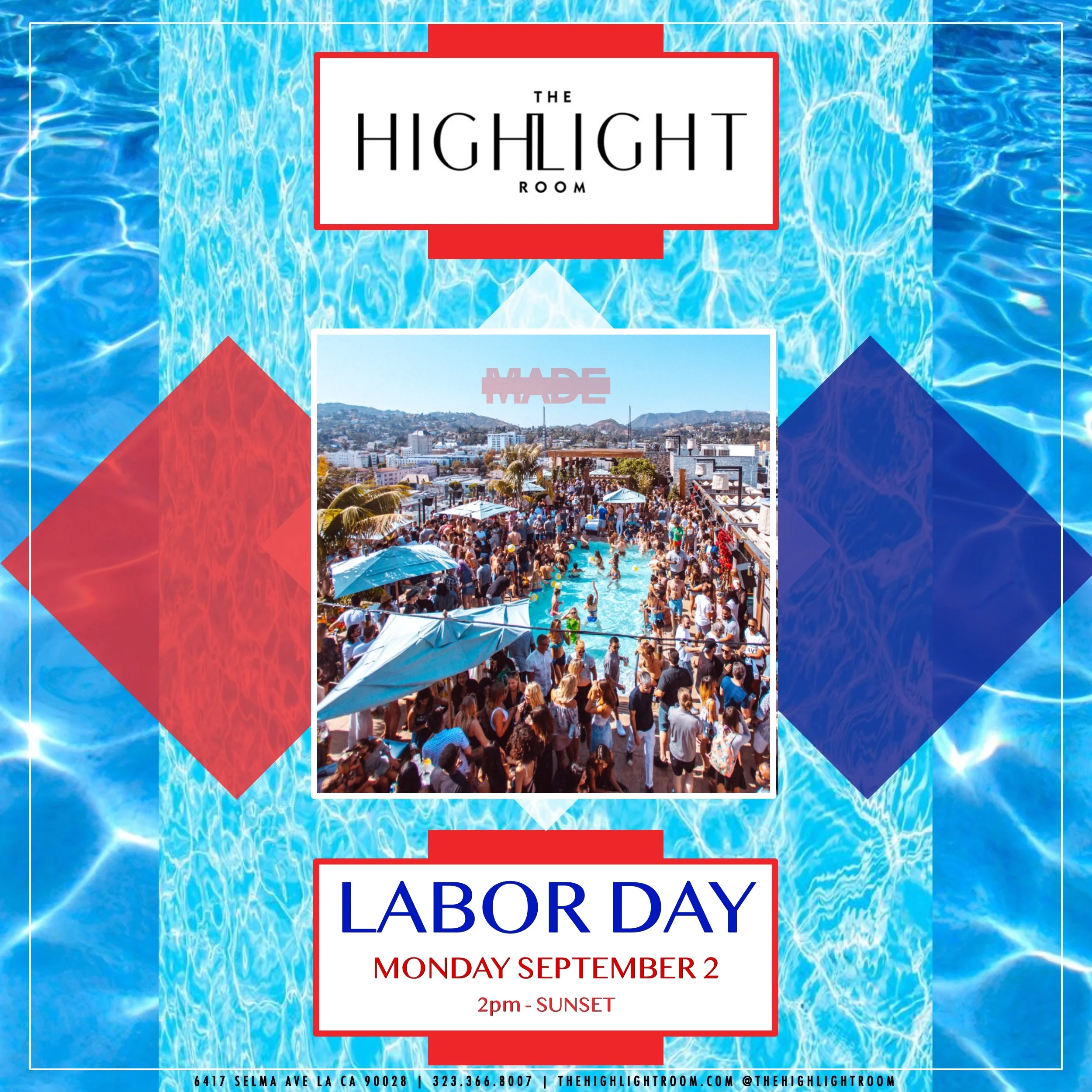 Labor Day at The Highlight Room - Monday, September 02, 2019