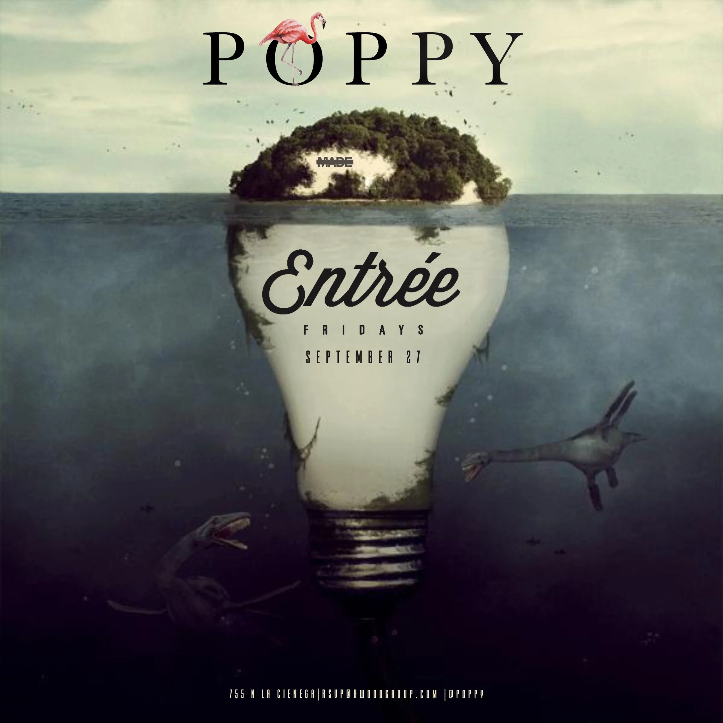 Entree Fridays at Poppy Nightclub - Friday, September 27, 2019