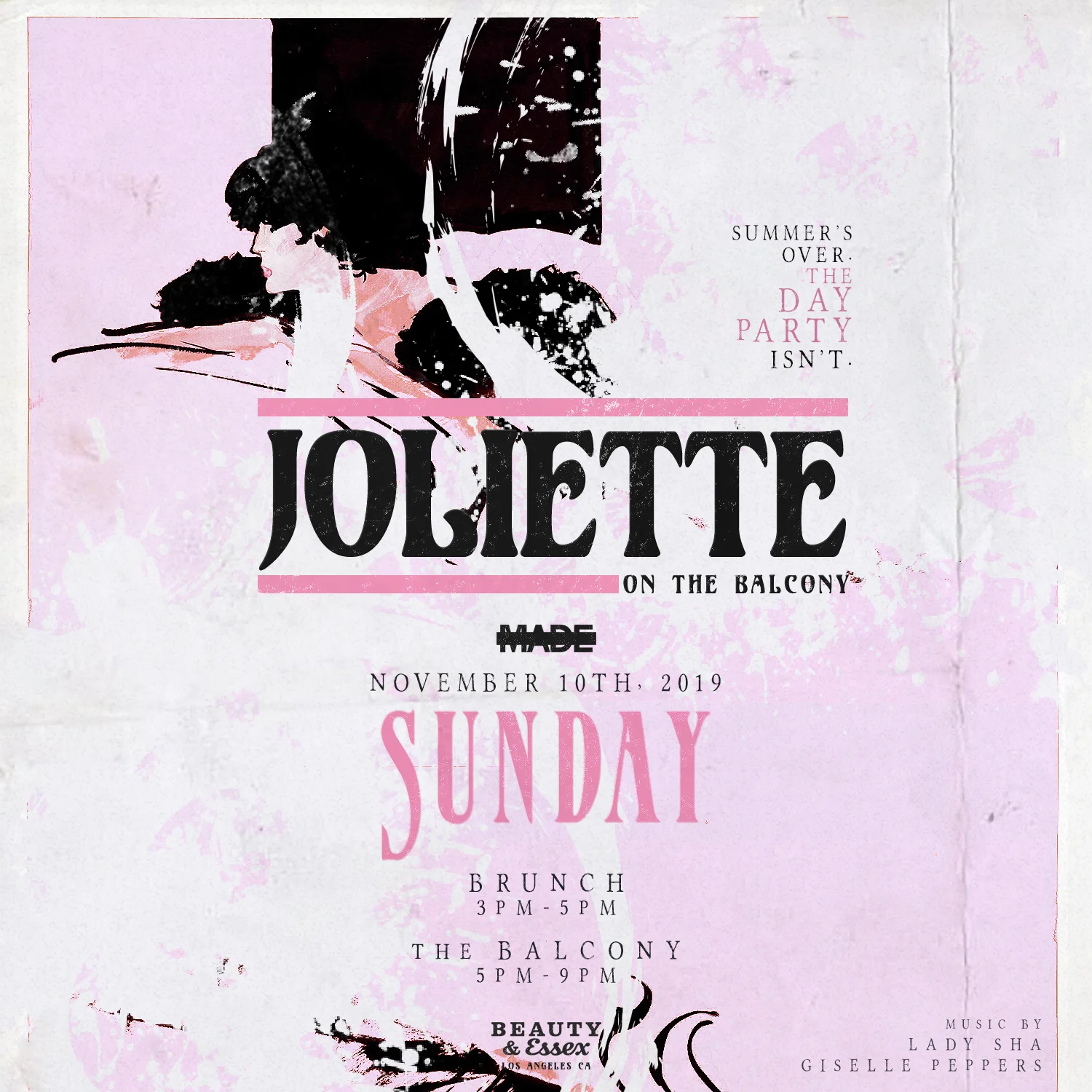 Joliette on the Balcony at Beauty &amp; Essex - Sunday, November 10, 2019