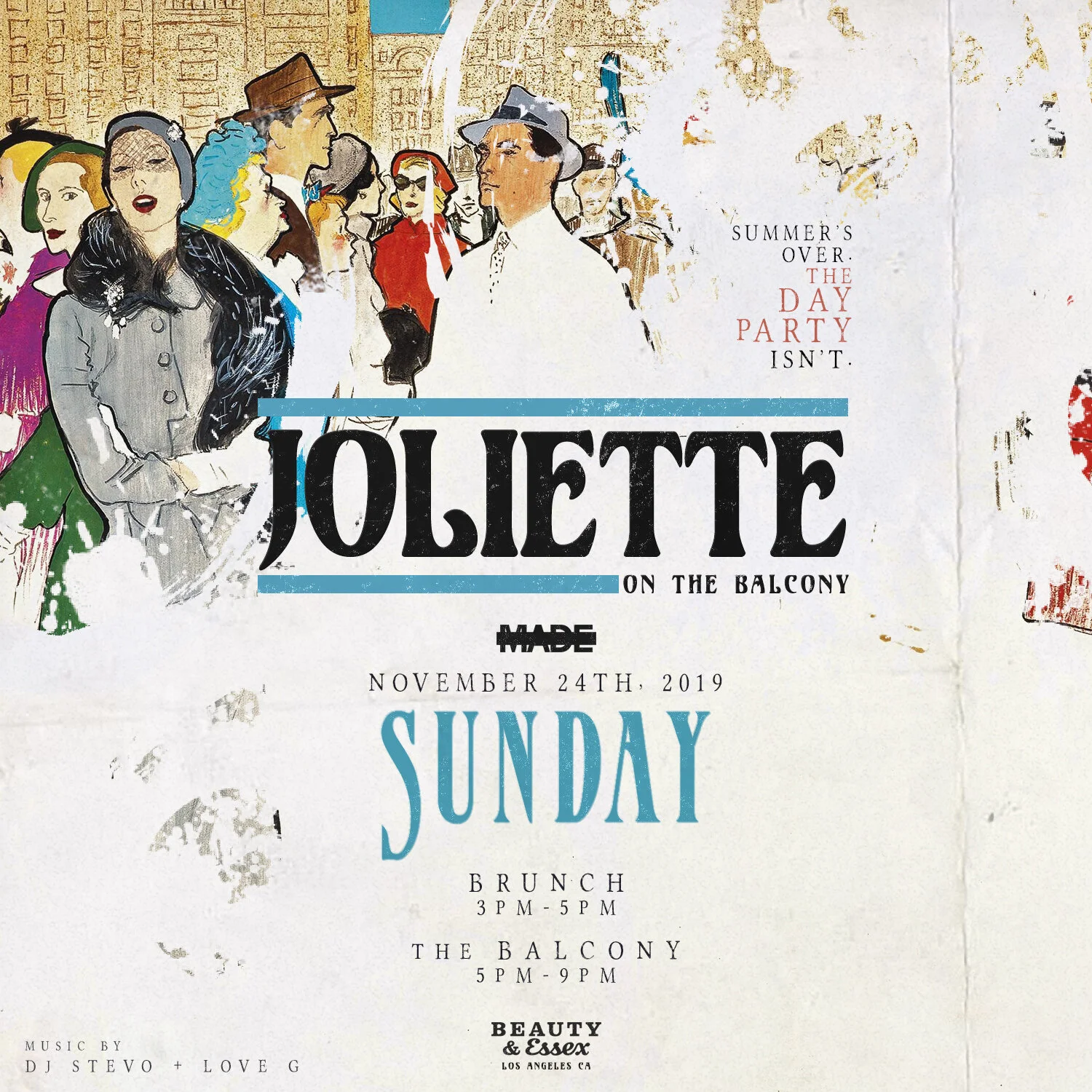 Joliette on the Balcony at Beauty &amp; Essex - Sunday, November 24, 2019
