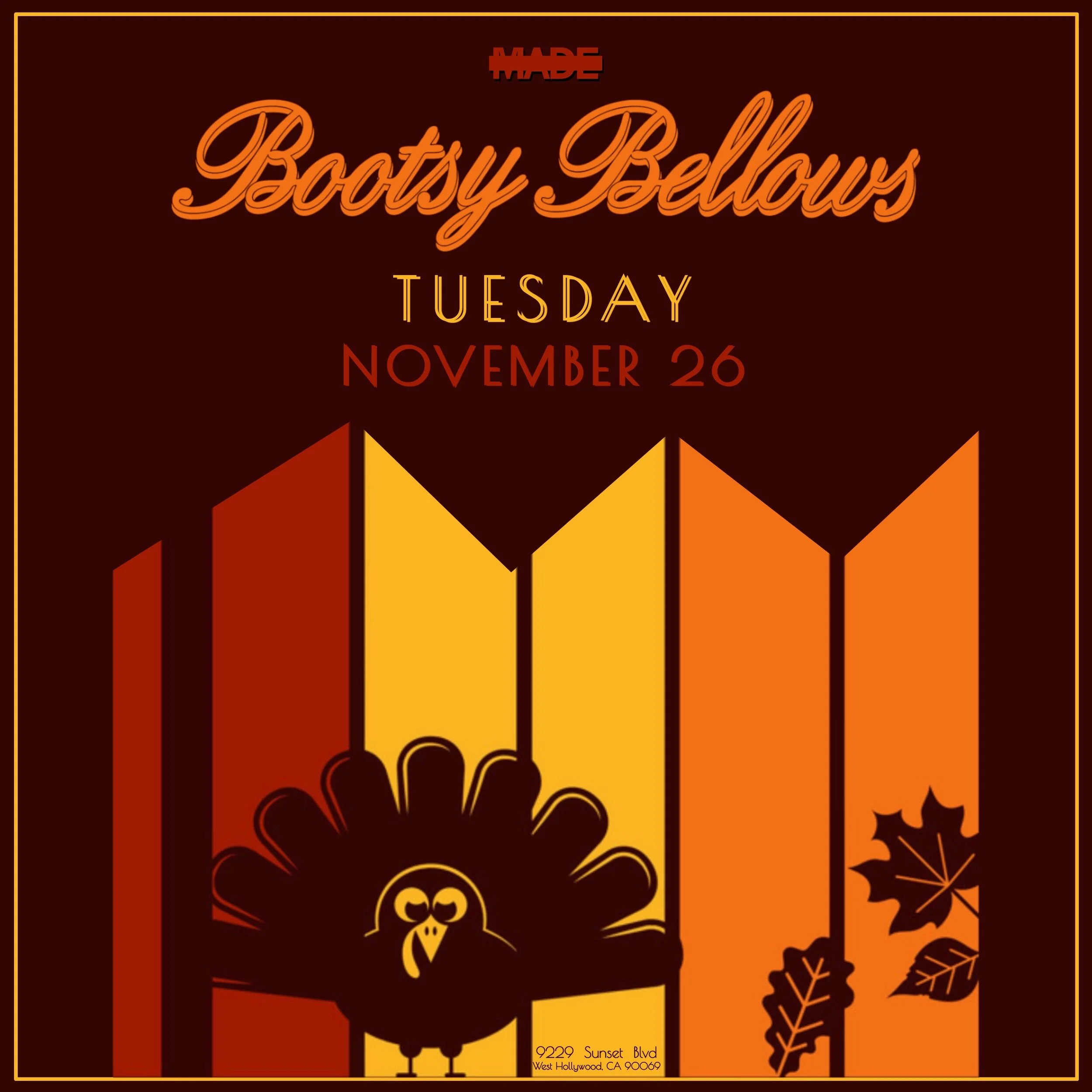 #madeatBootsy At Bootsy Bellows - Tuesday, November 26, 2019