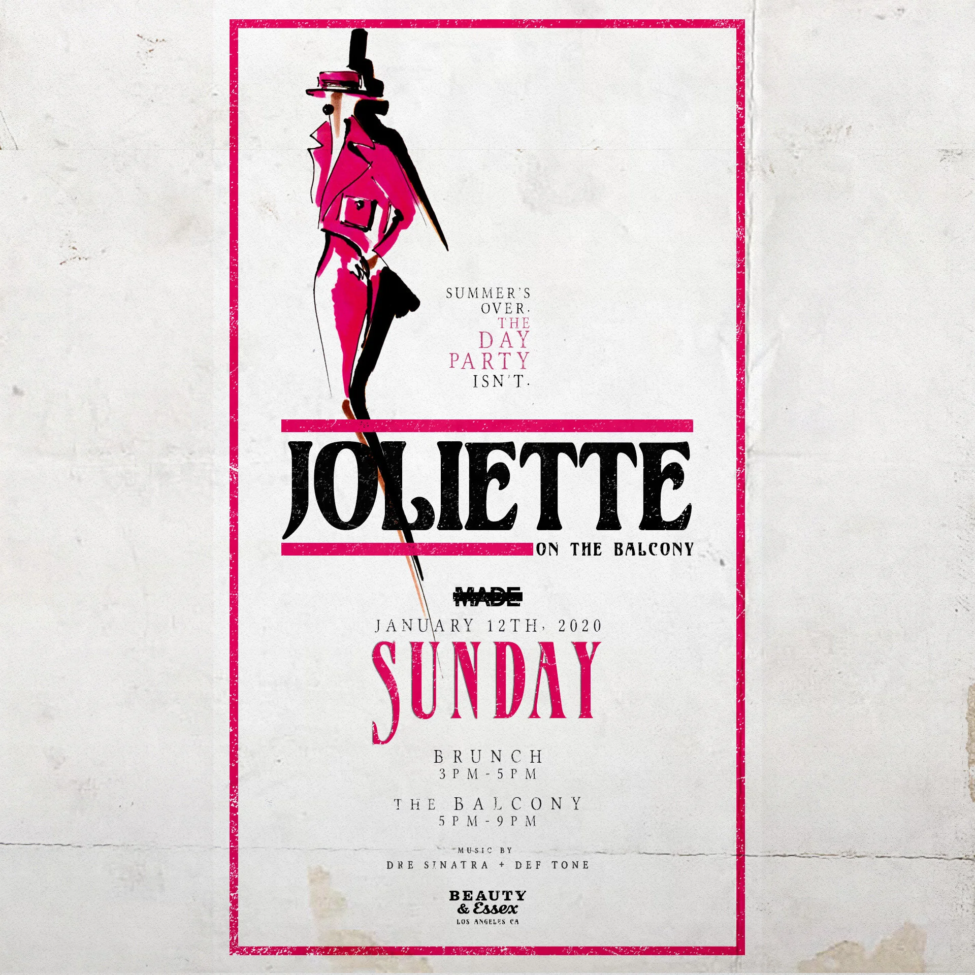 Joliette on the Balcony at Beauty &amp; Essex - Sunday, January 12, 2020