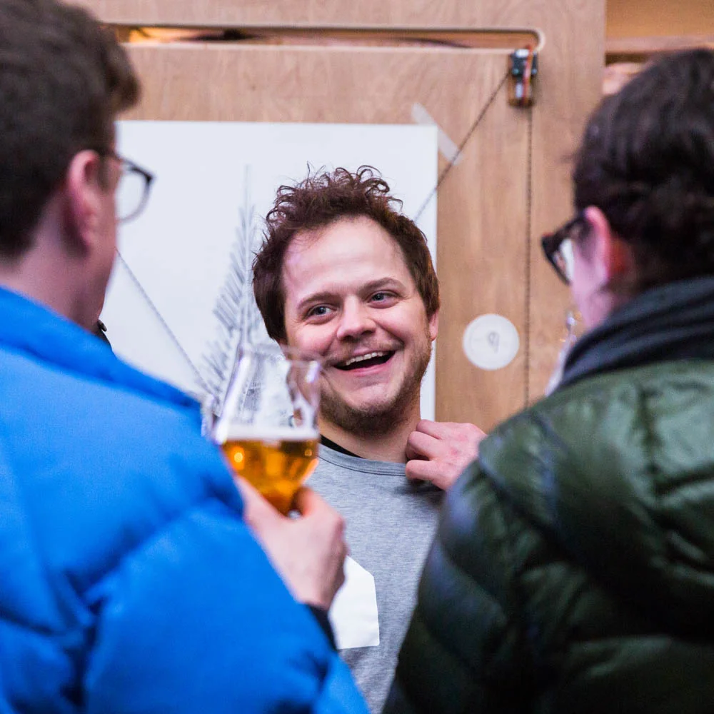 Great shot of Neil modelling one of our beautiful tshirts. He is almost certainly in thew middle of an argument here. 