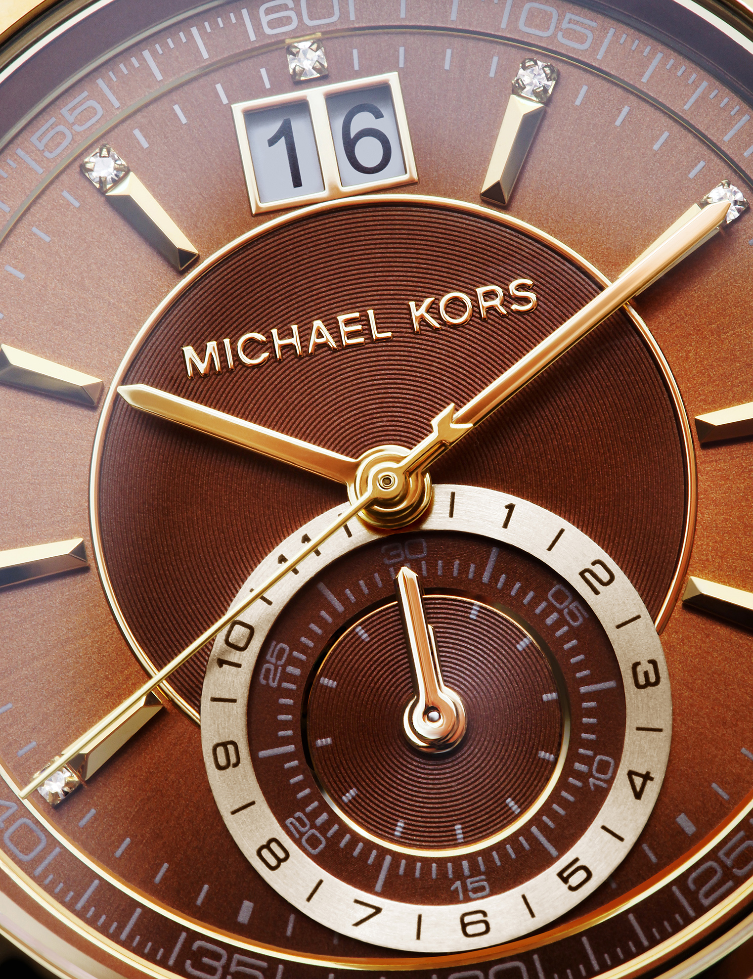  Still life photographer in London shoots close up image of Michael Kors Watch. Creative still life product photography of watches and jewellery by Joshua Caudwell, international product photographer working in London, Paris, New York and LA. 