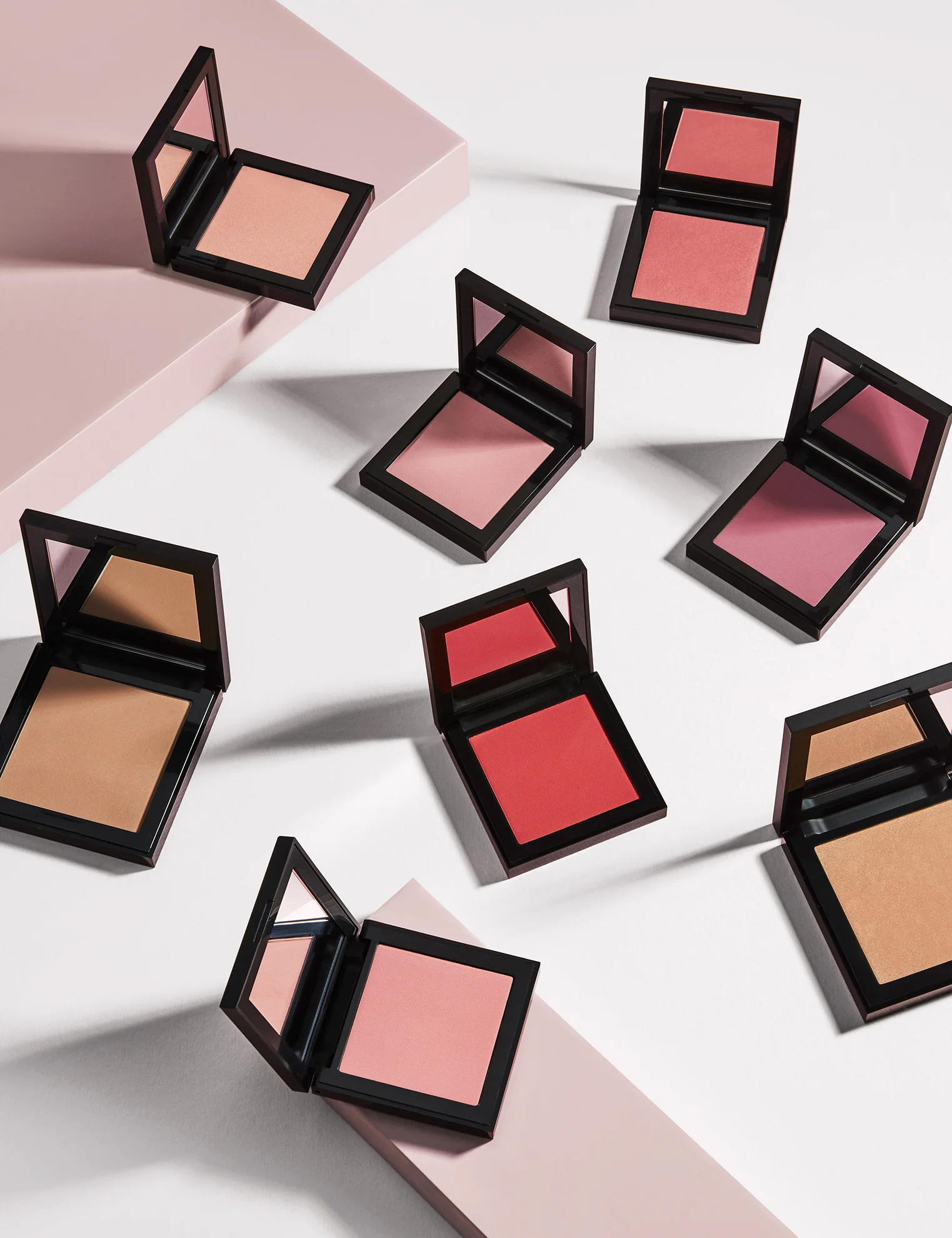  Still life product photographer in London Joshua Caudwell shoots creative make up images for Topshop 