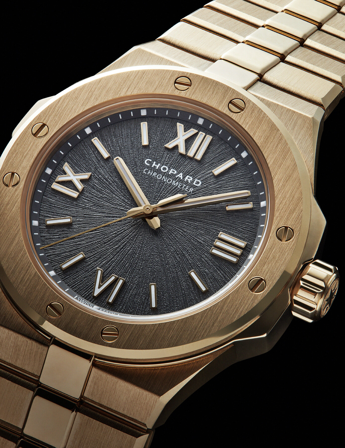  Still life photography of Chopard watch by Josh Caudwell, creative luxury product photographer based in London and working internationally. London, New York and Paris still life photographer shooting watches, jewellery and fashion accessories. 