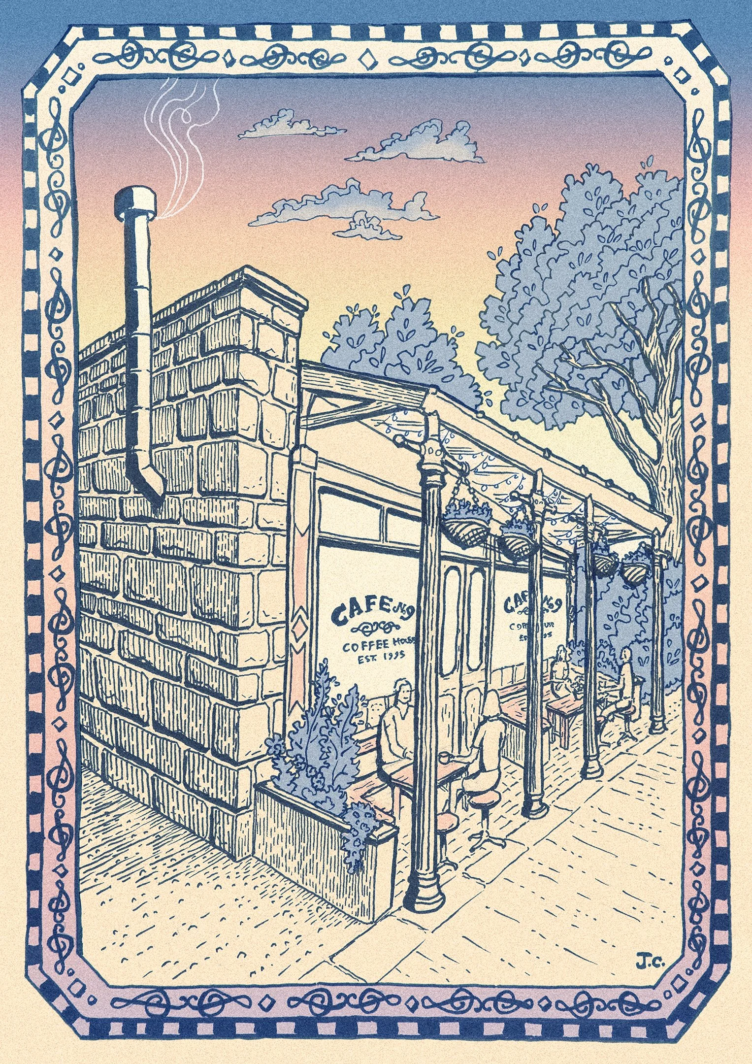 Cafe 9 Drawing Josh Caudwell Illustration B.jpg