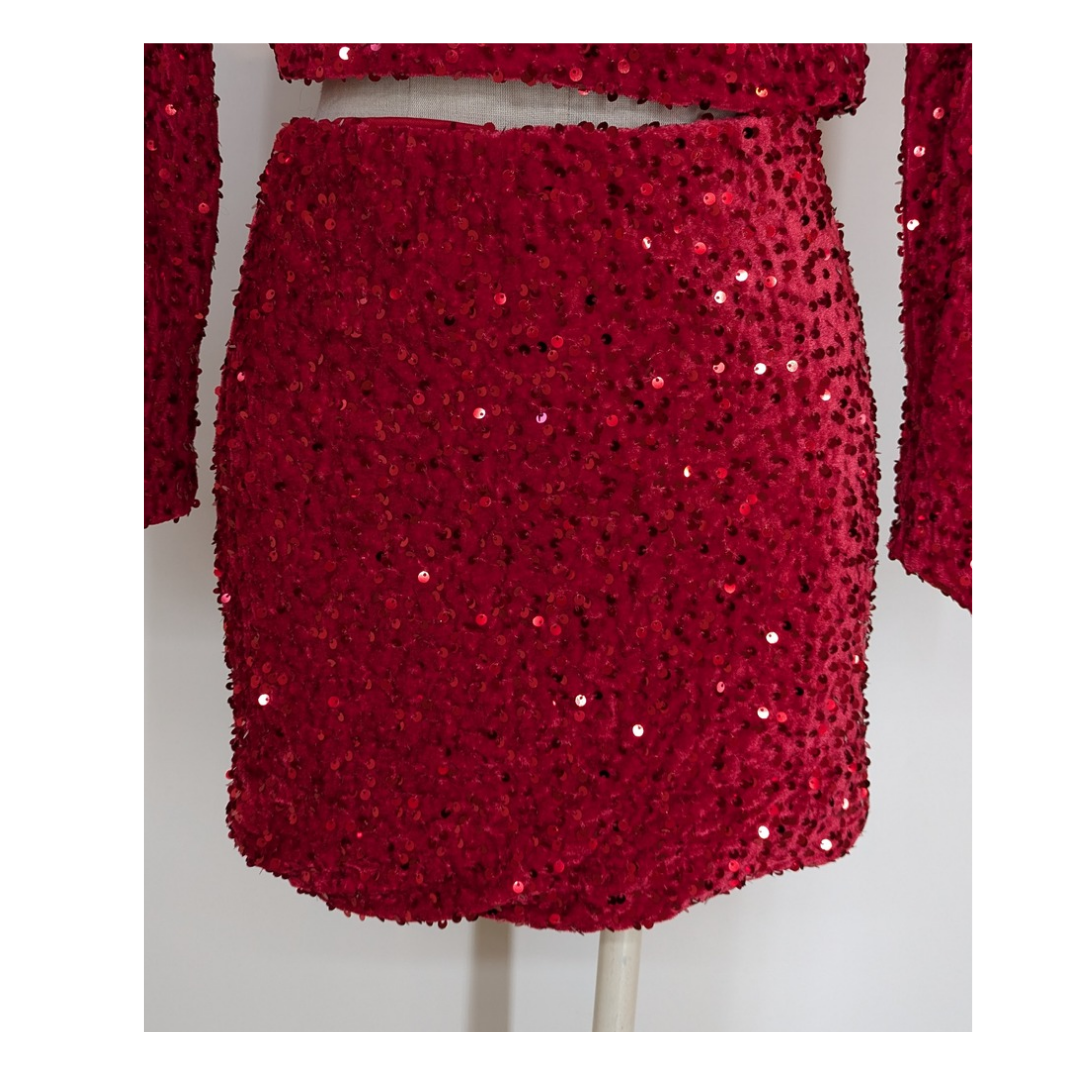 Jupe Bow en sequins